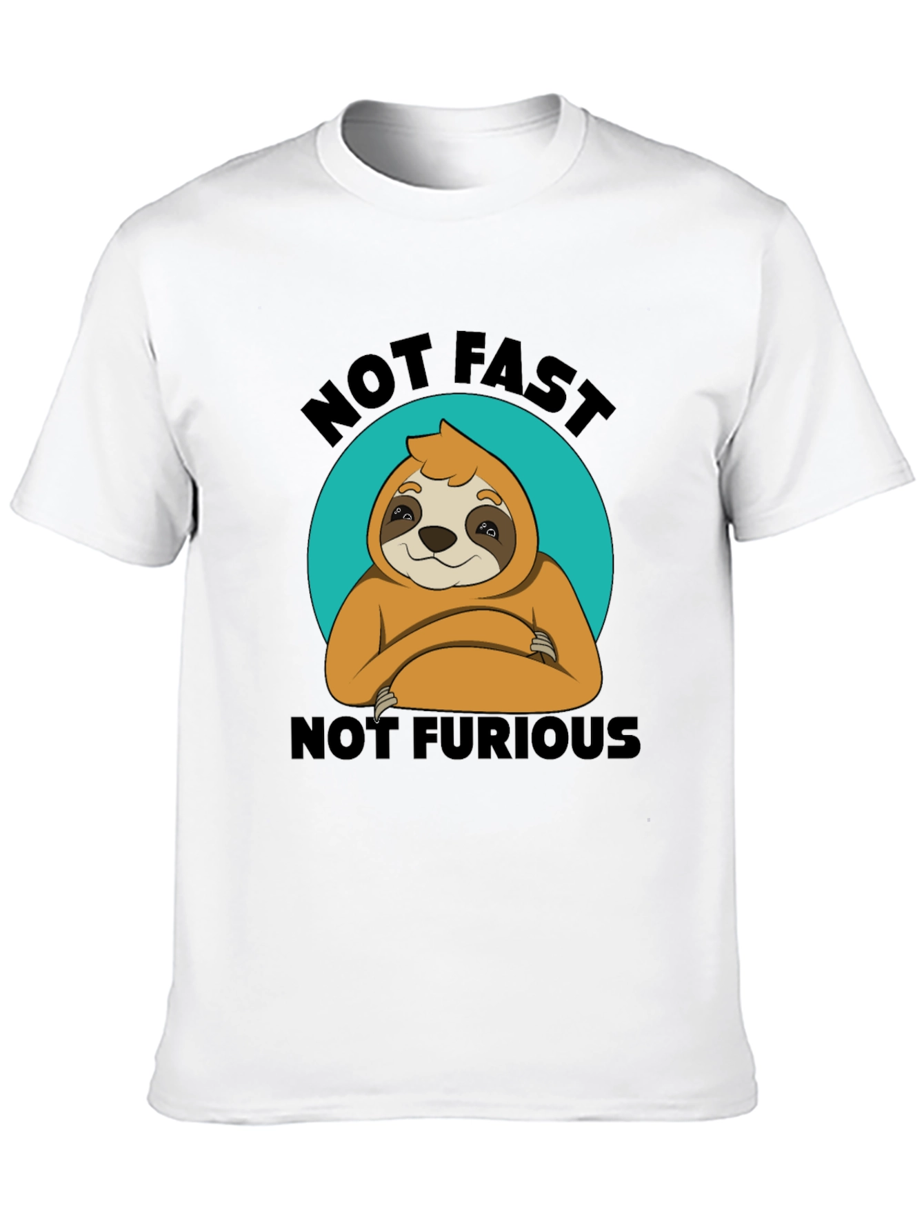 Black Not Fast Not Furious Sloth T-Shirt Funny view 10