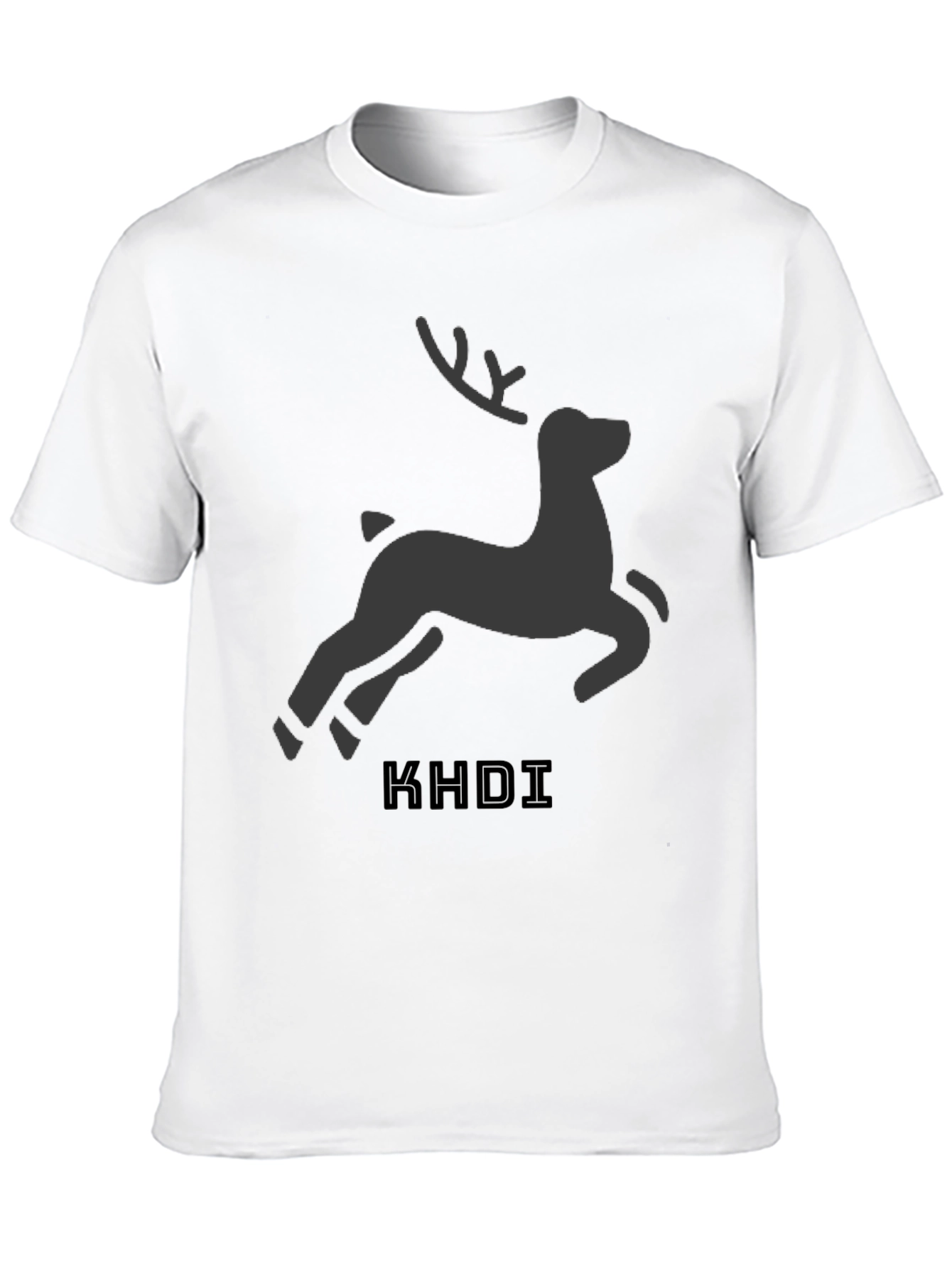 Black Black Deer Graphic Tee - KHDI Design view 10