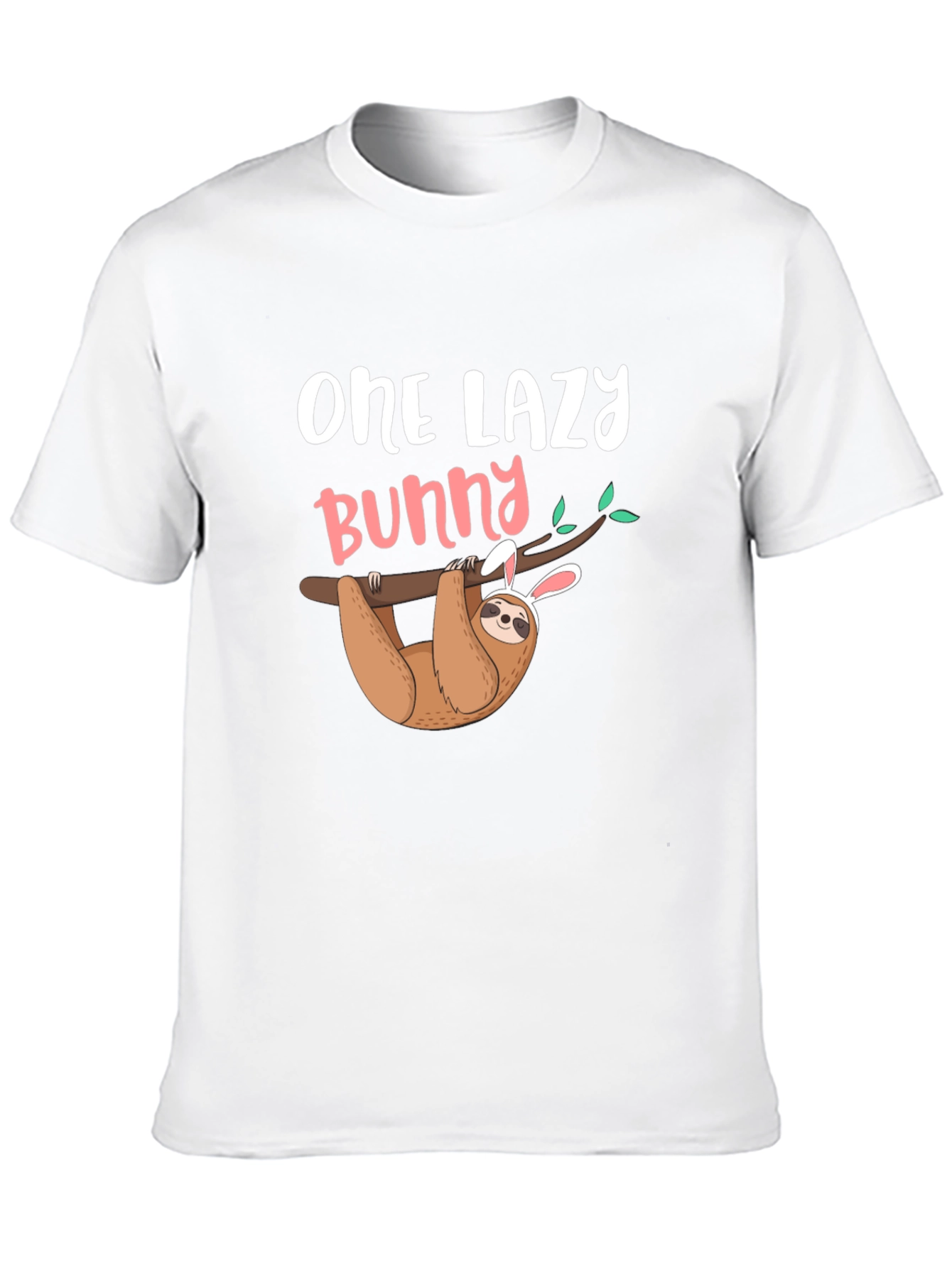 Black One Lazy Bunny Sloth Graphic Tee view 10