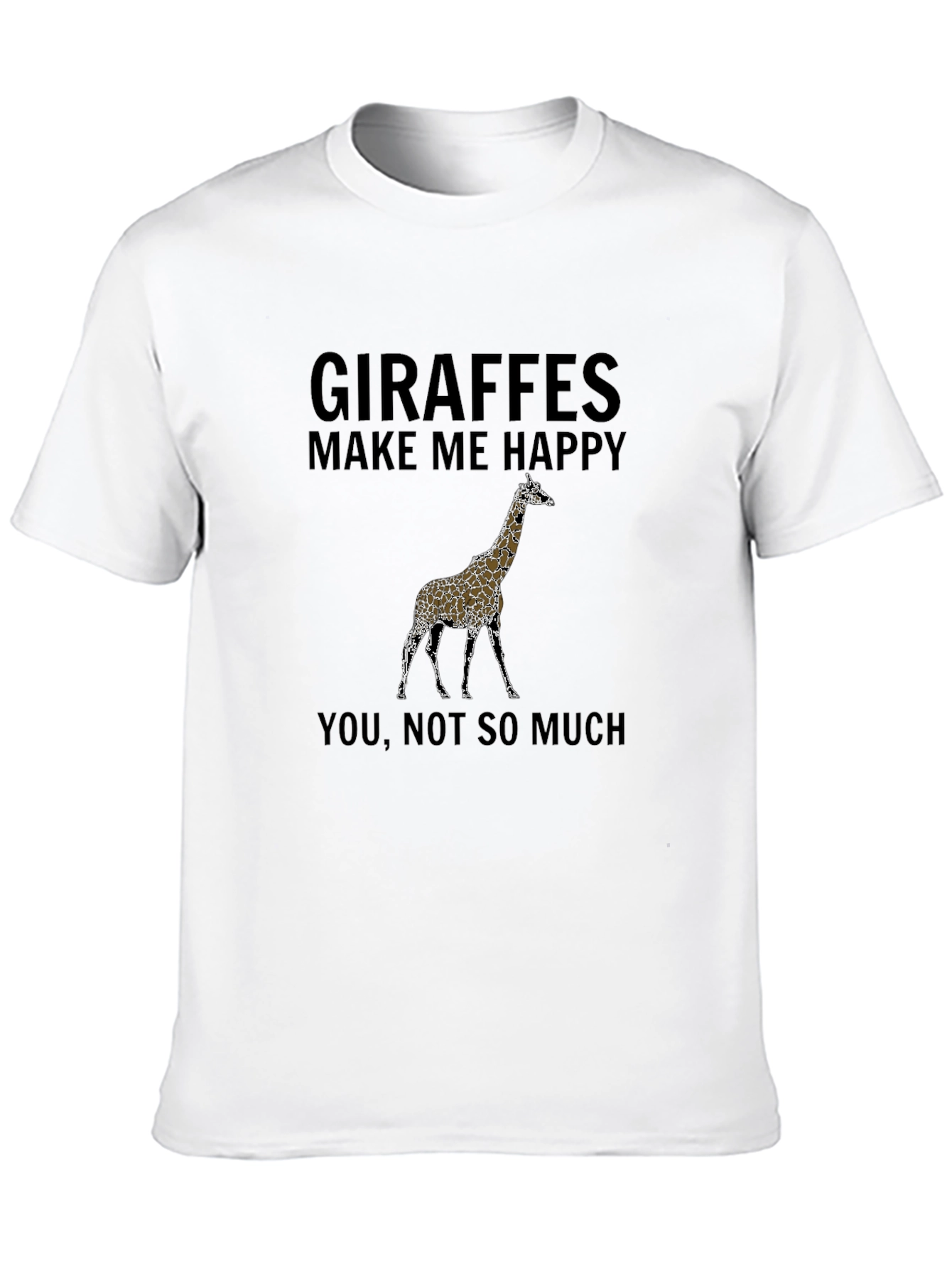 Black Giraffe Graphic Tee - Funny Novelty Shirt view 10