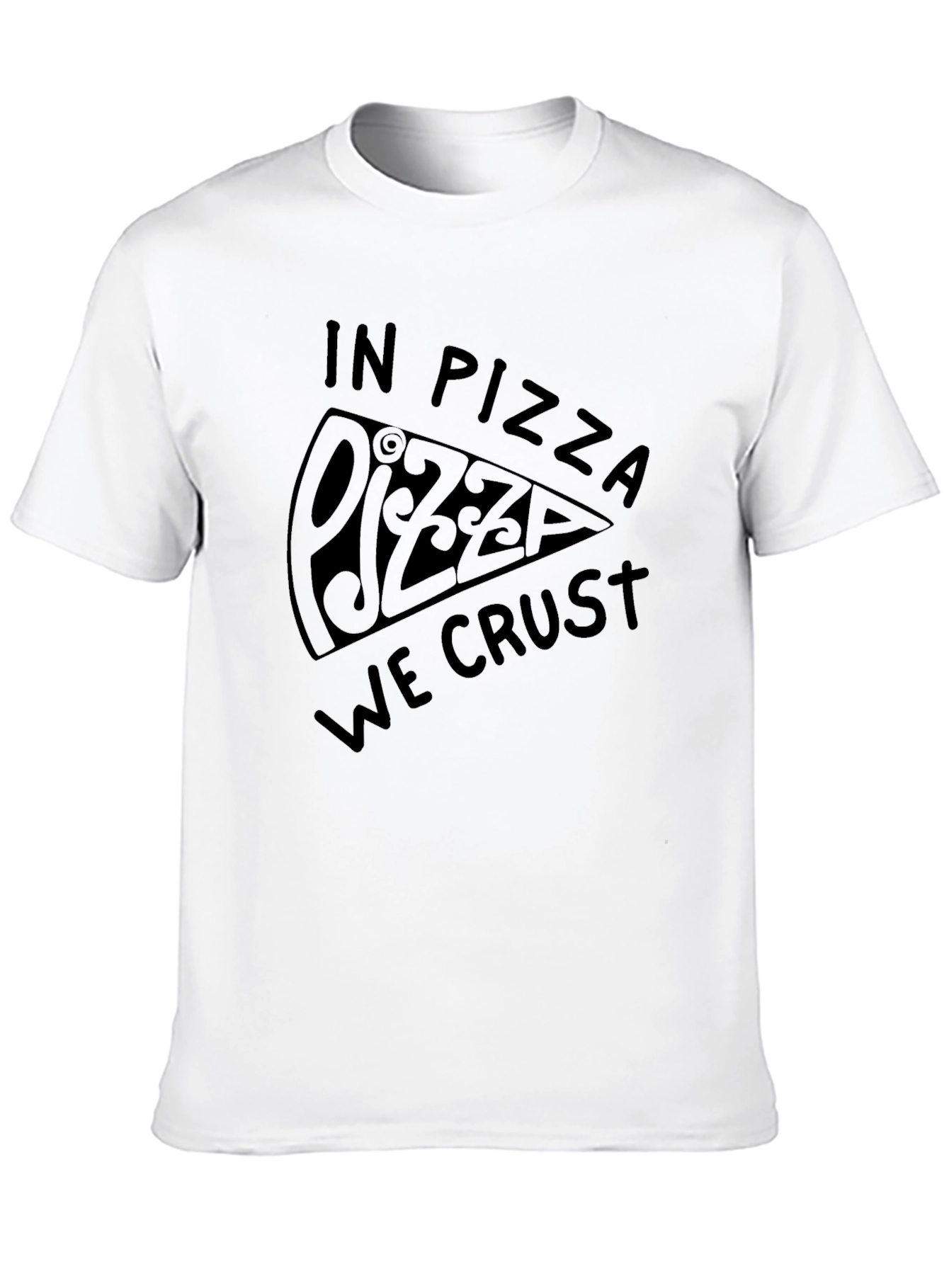 Black Pizza We Crust Graphic Tee - Black view 10