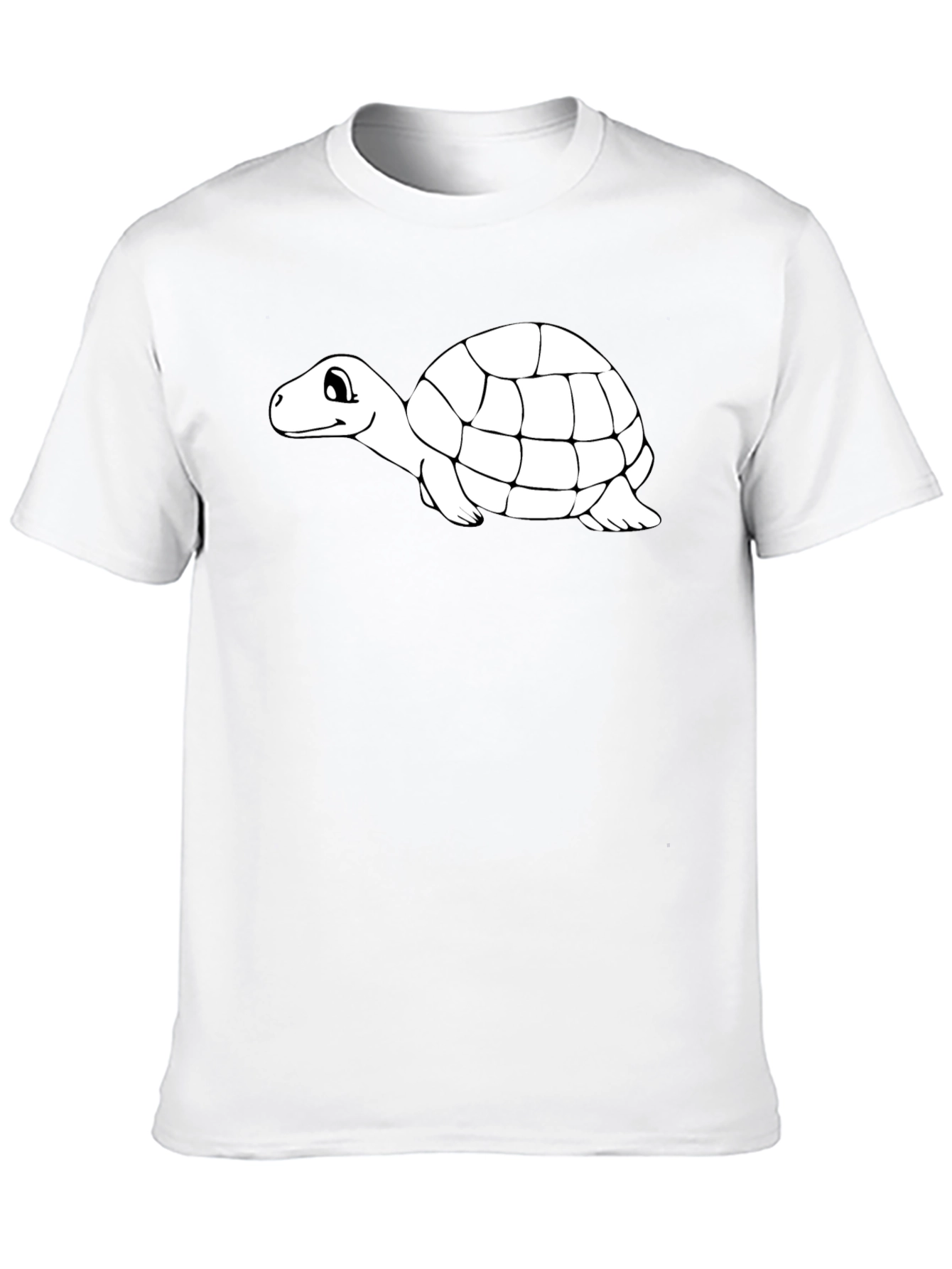 Black Turtle Graphic Tee - Black Cotton T-Shirt view 10