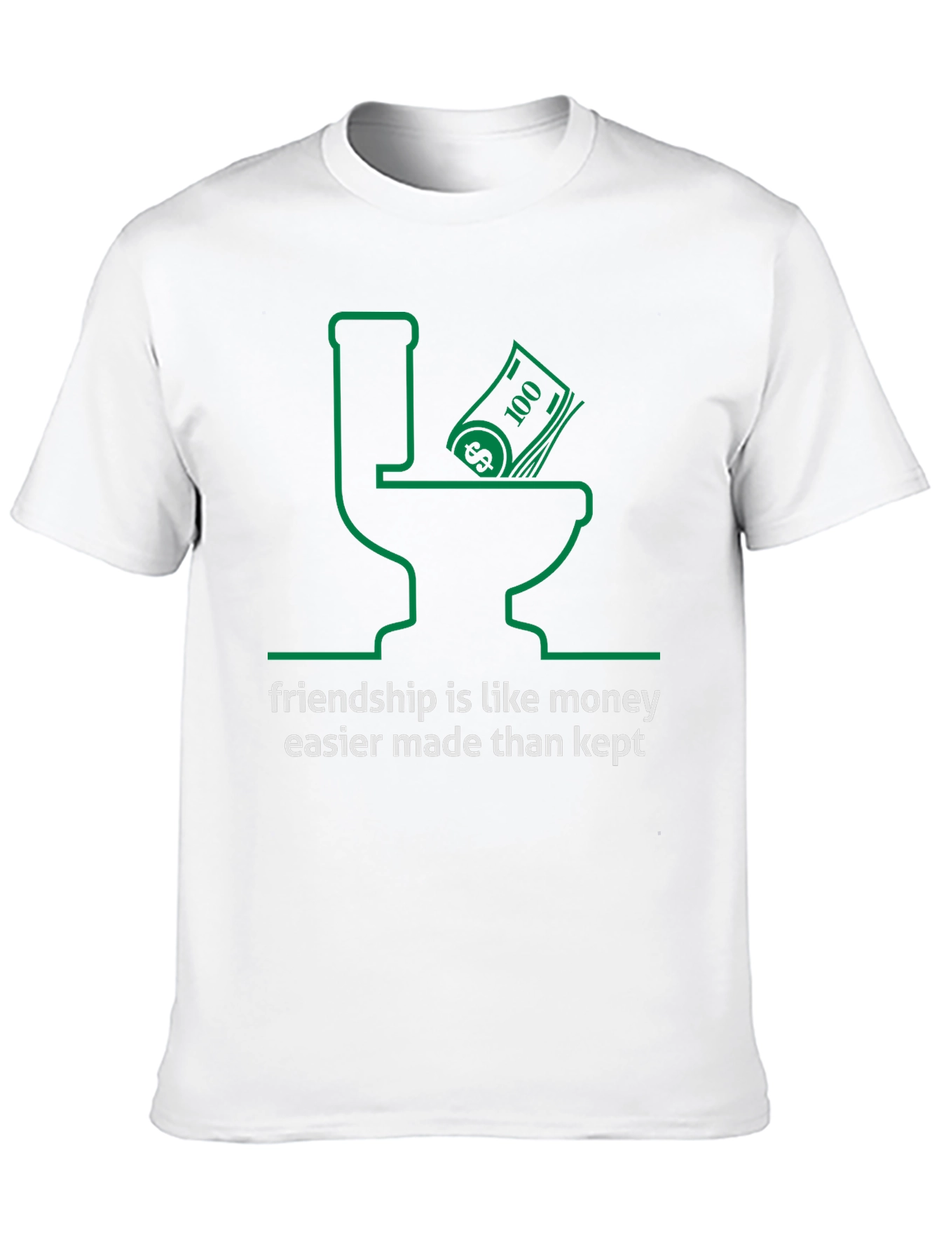 Black Money Down the Drain Tee view 10