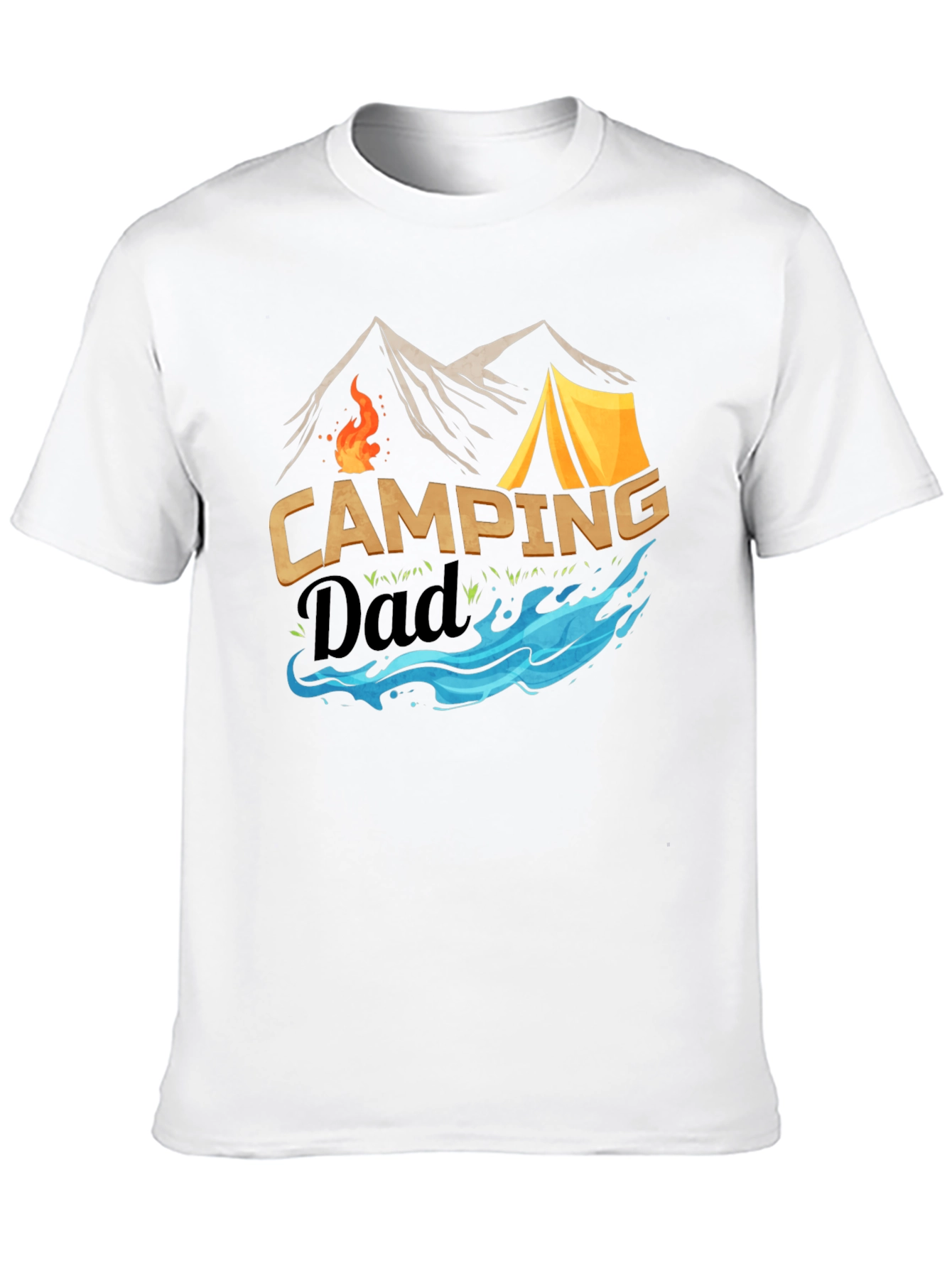 Black Camping Dad T-Shirt: Adventure Awaits! view 10