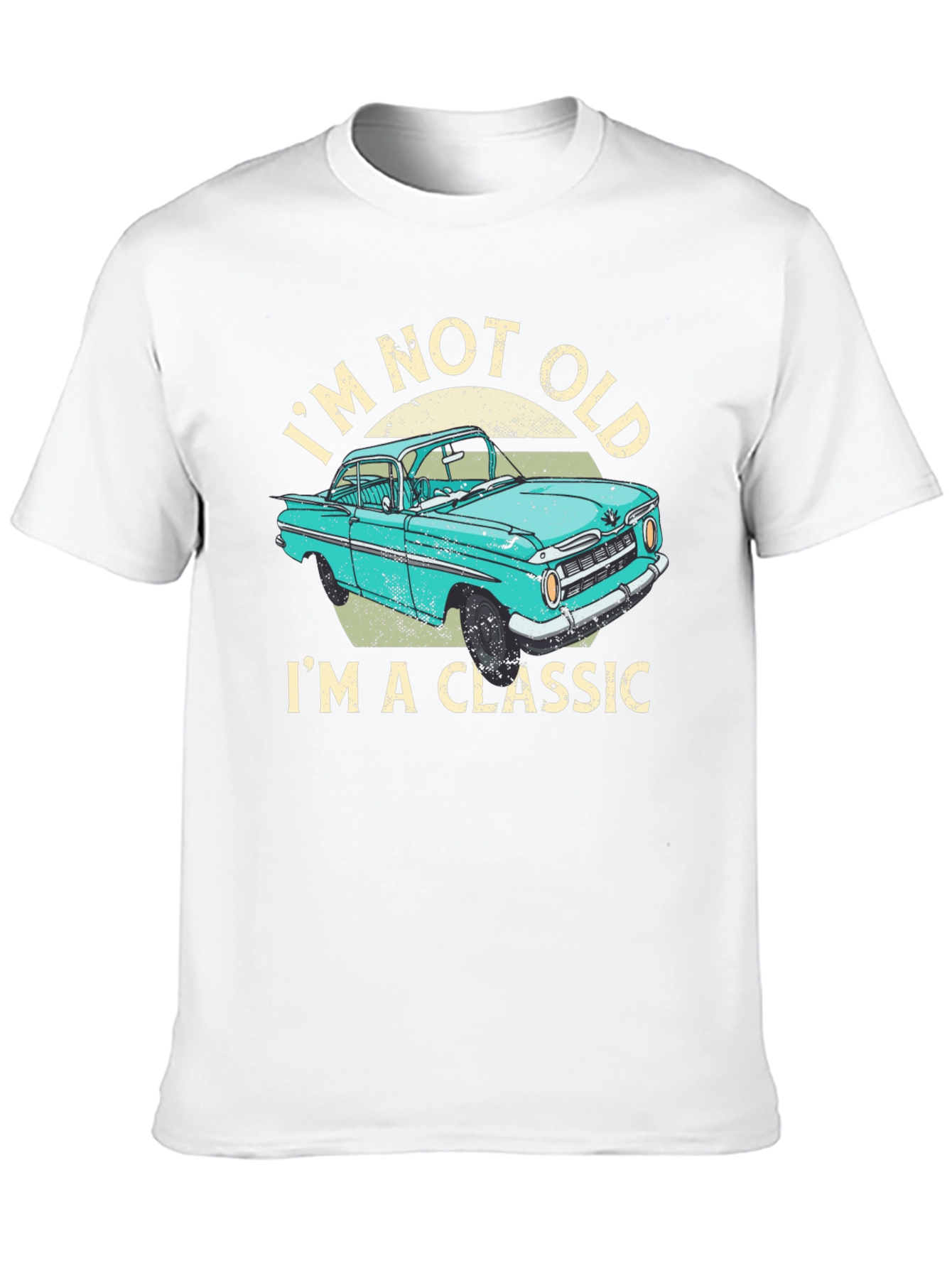 Black Classic Car T-Shirt - I'm Not Old, I'm a Classic! view 10