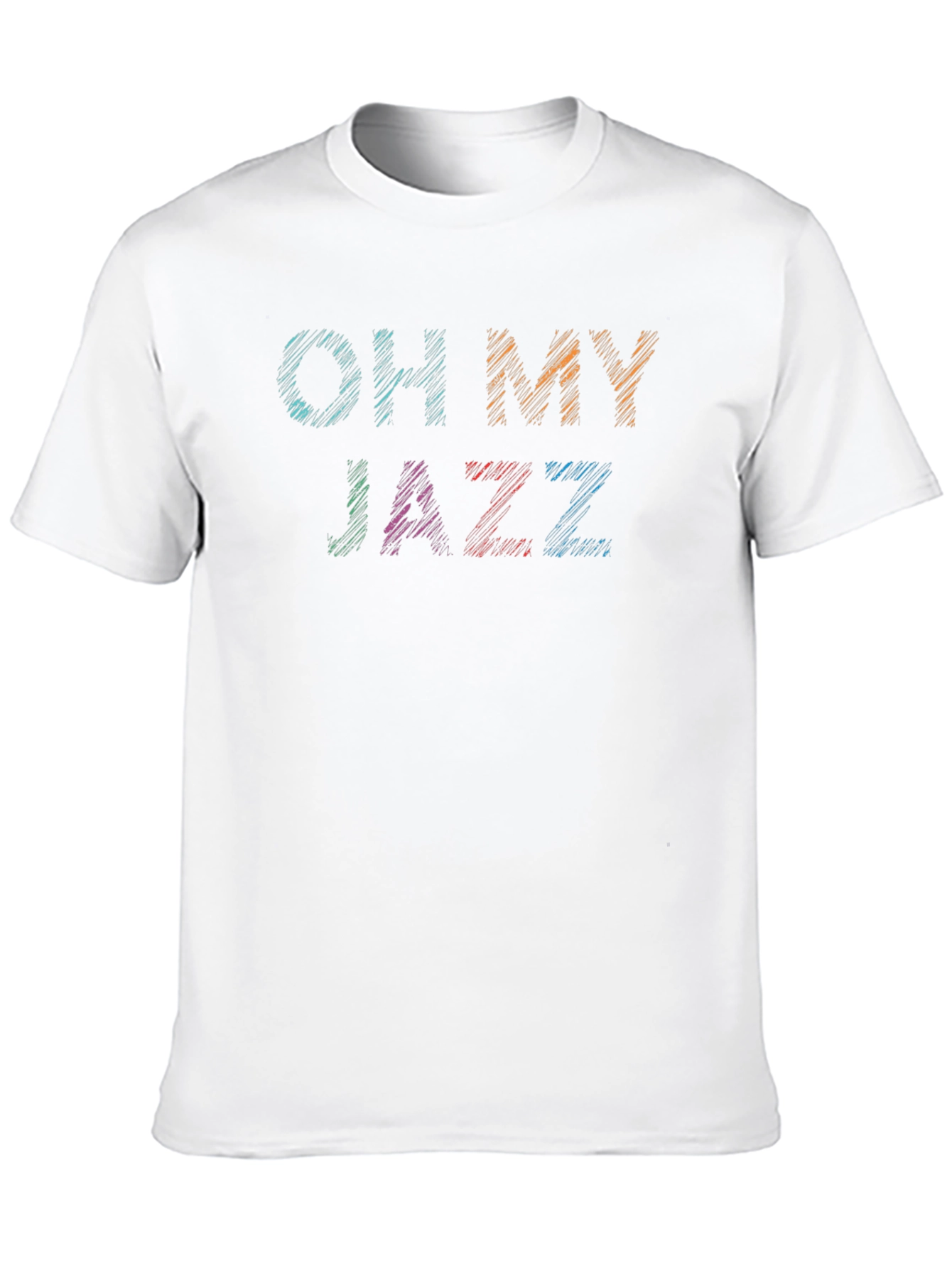 Black Oh My Jazz Graphic Tee - Black Cotton T-Shirt view 10