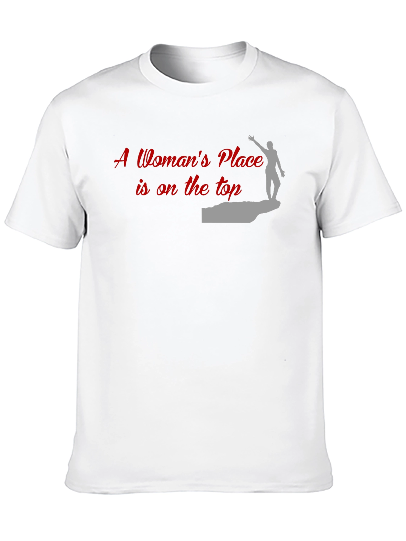 Black Empowered Woman T-Shirt: 'A Woman's Place is on the Top' view 10