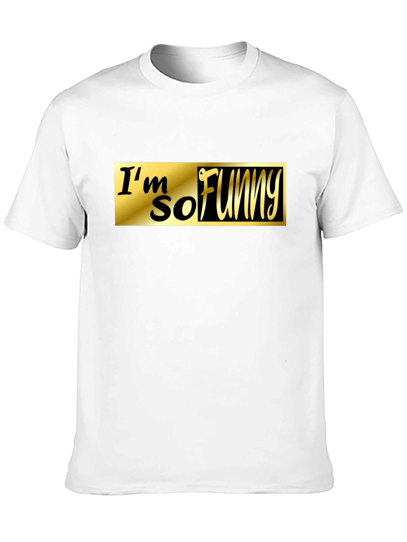 Black I'm So Funny Black T-Shirt view 10