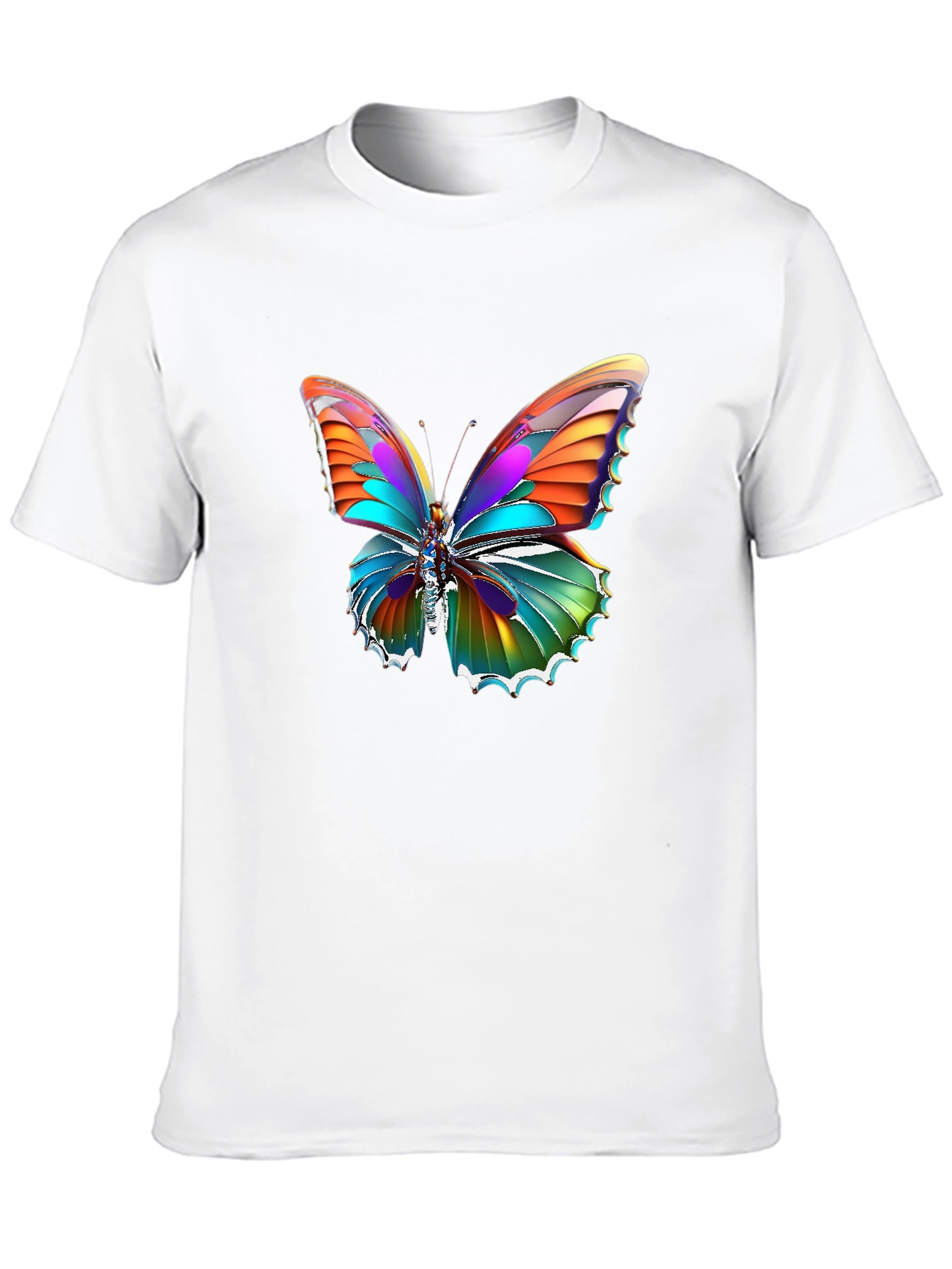 Butterfly Graphic Black T-Shirt - 10
