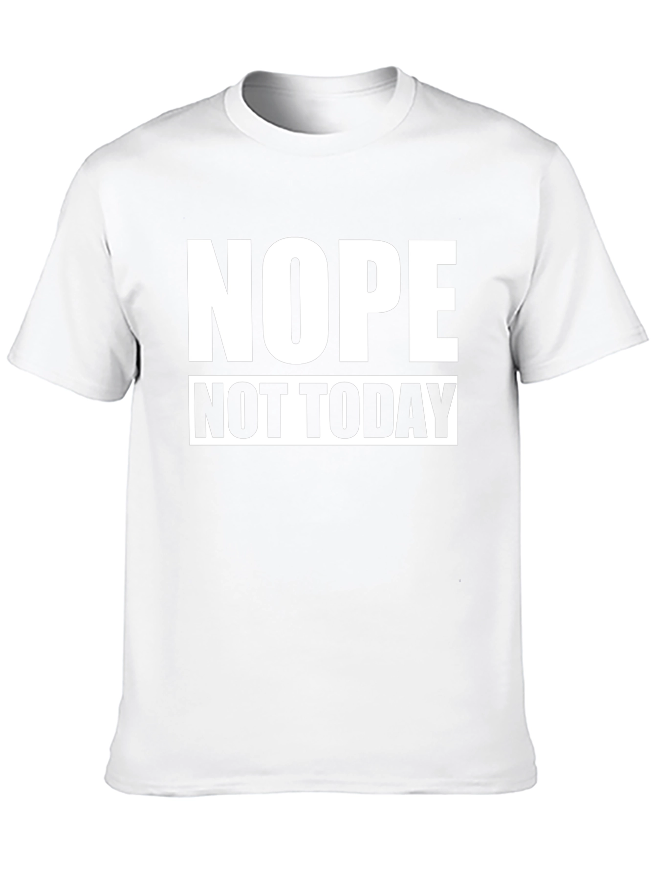 Black Nope Not Today Graphic Tee - Black Cotton Comfort view 10