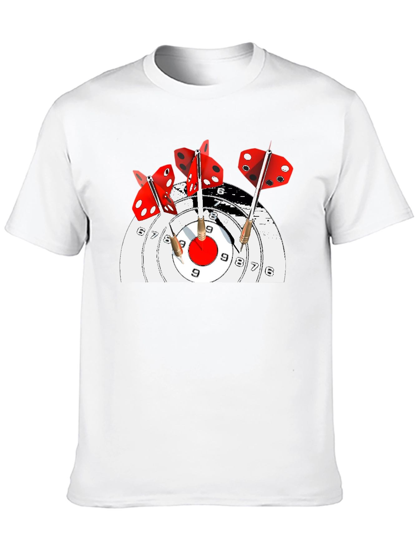 Black Dartboard T-Shirt: Hit the Bullseye in Style! view 10
