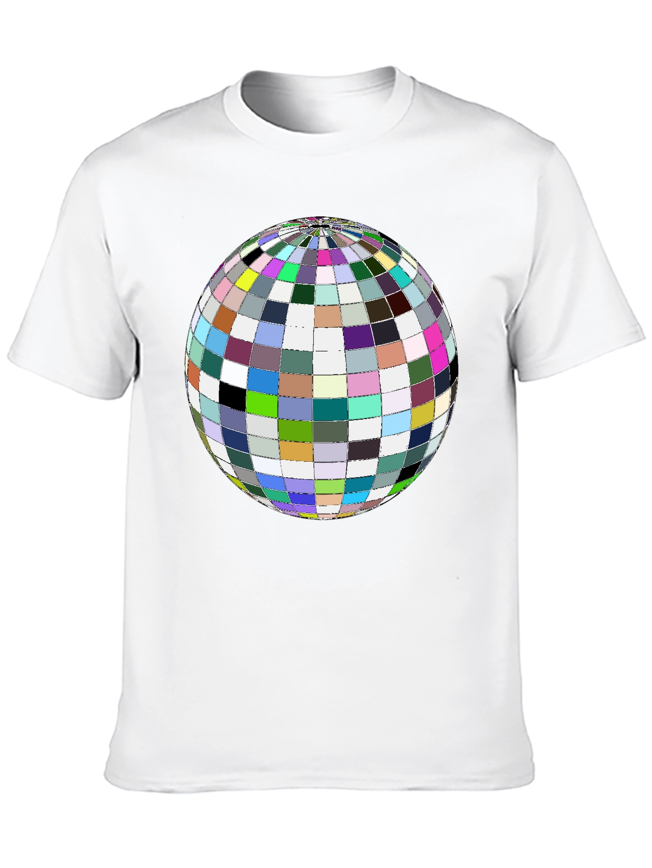 Colorful Globe Graphic Tee - Black Unisex Shirt - 10