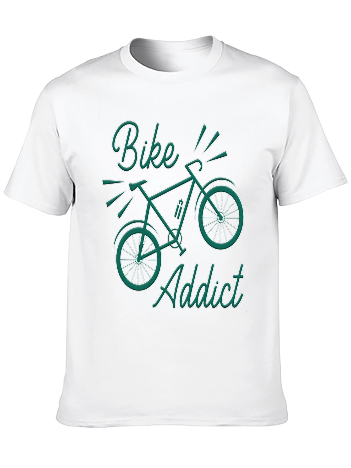 Black Bike Addict Graphic T-Shirt - Black view 10