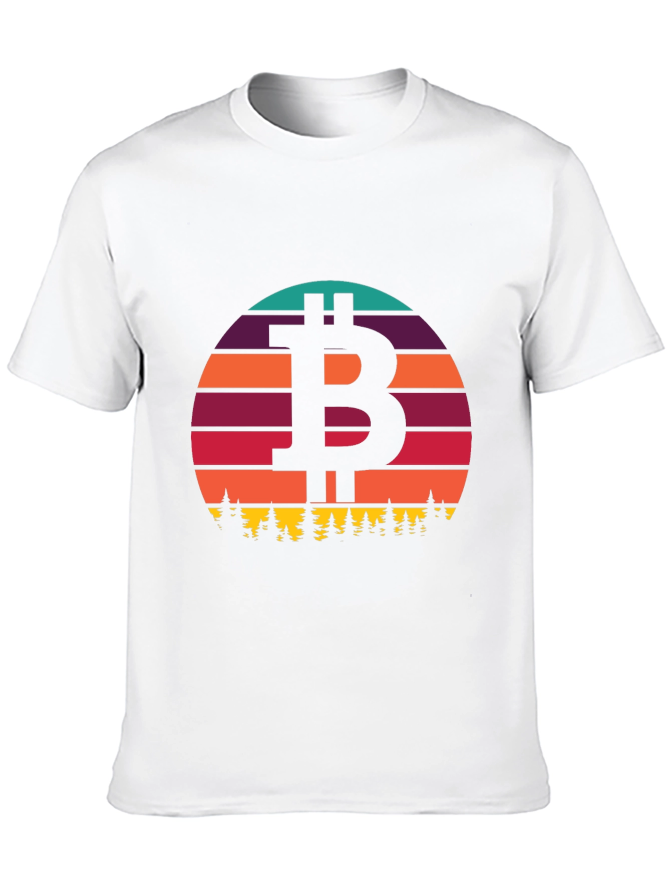 Black Bitcoin Sunset T-Shirt - Crypto Style view 10