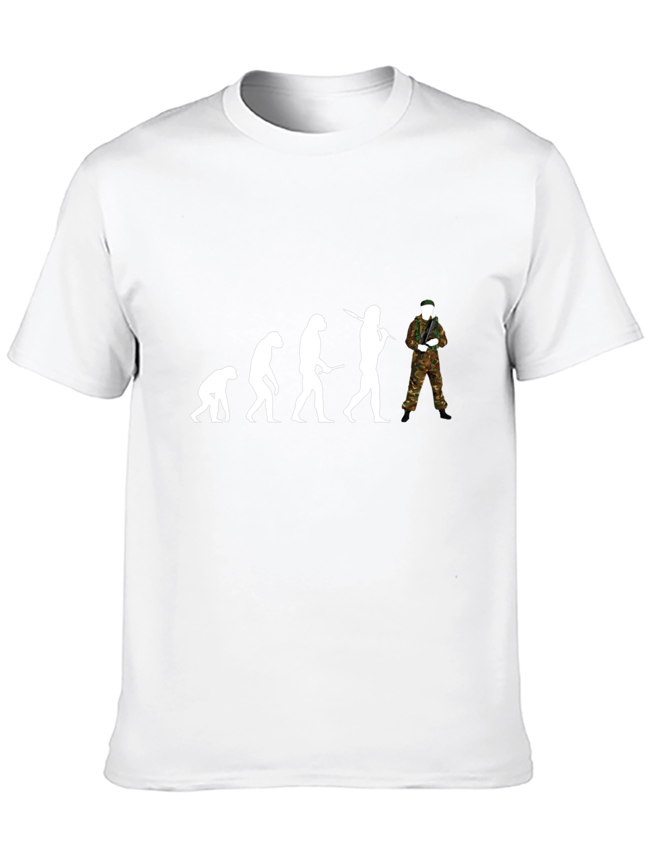 Black Evolution of Soldier Black T-Shirt view 10