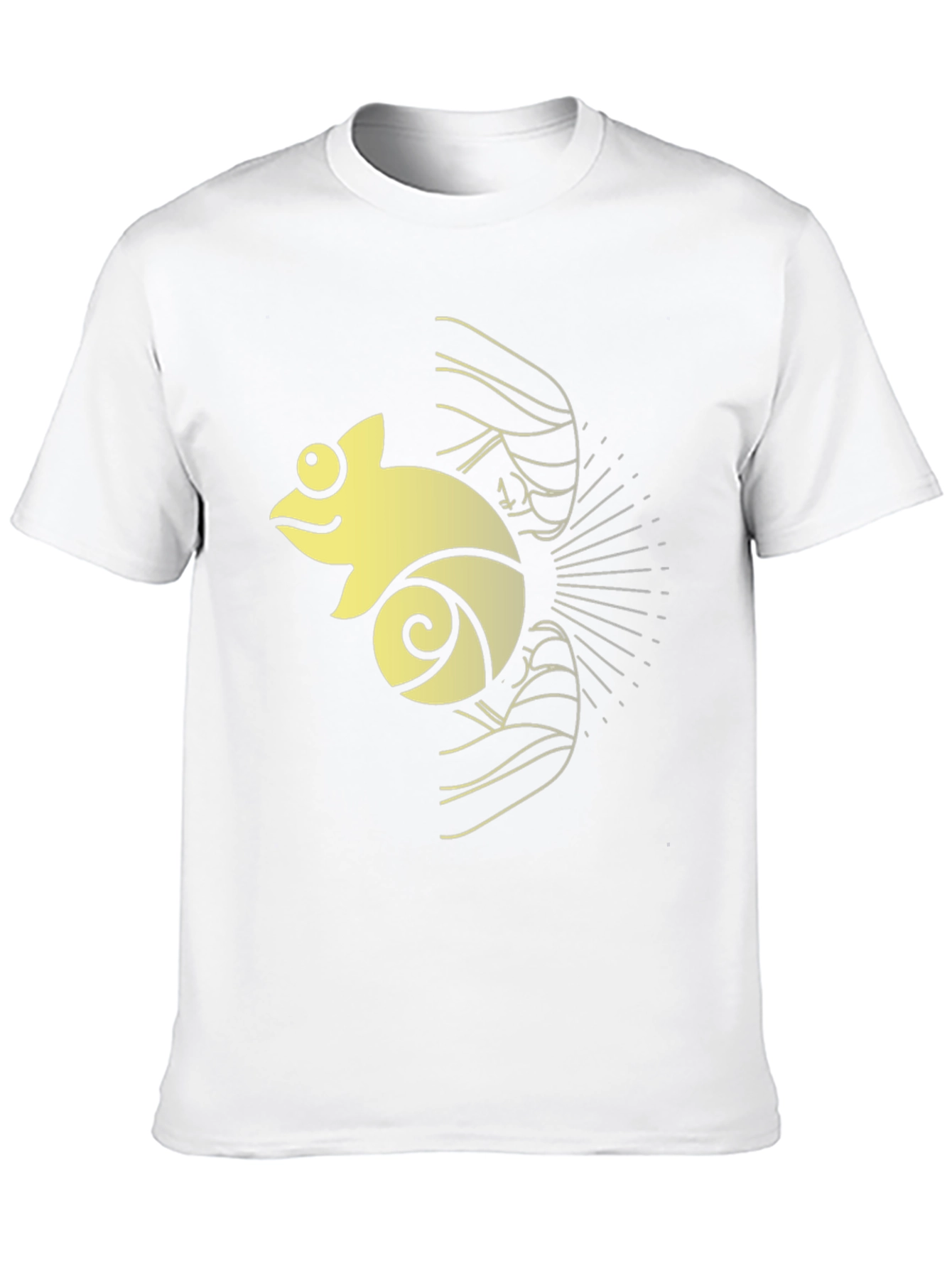 Black Cool Chameleon Graphic T-Shirt - Black view 10