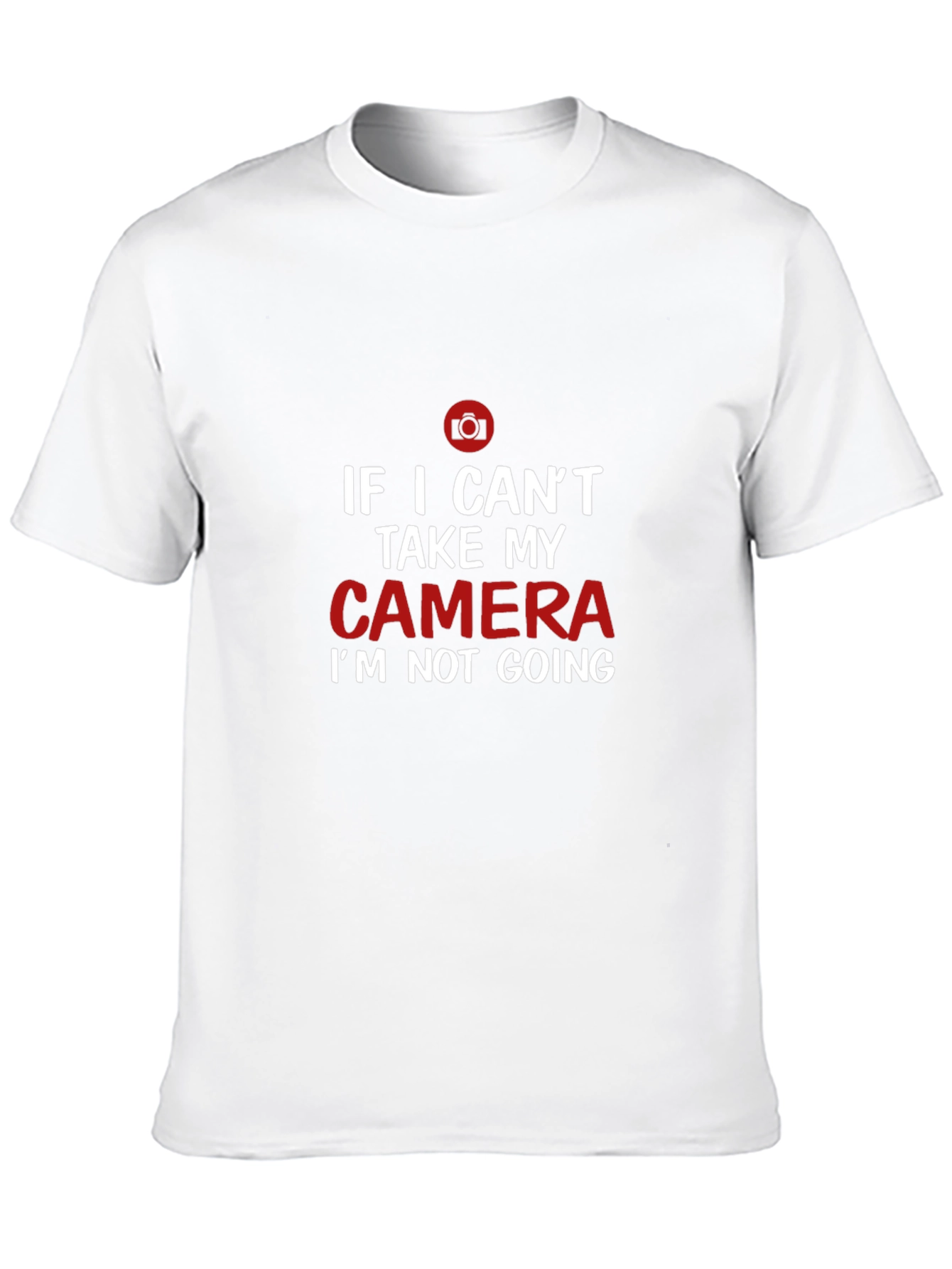 Black Funny Camera Lover T-Shirt: If I Can't Take My Camera view 10