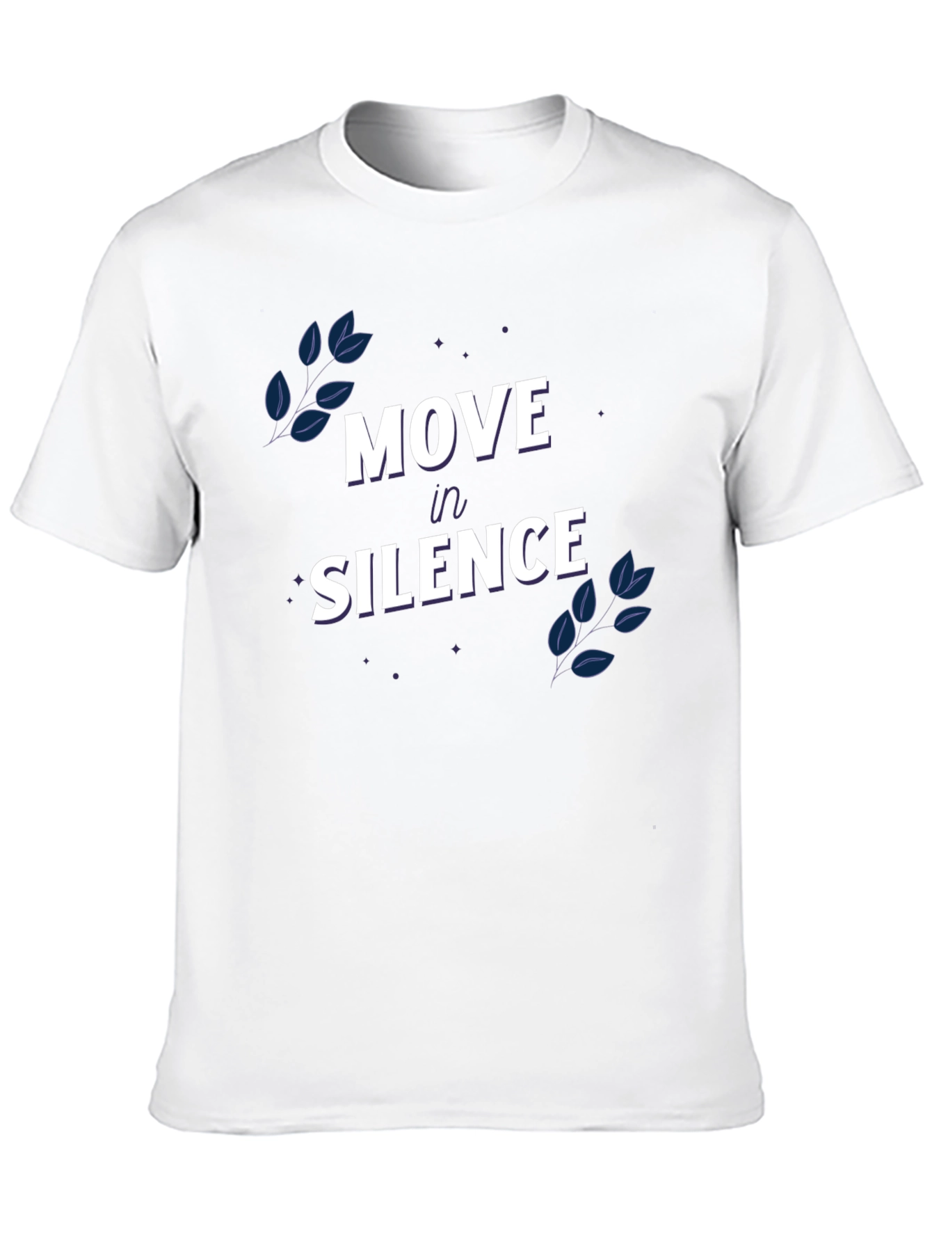 Black Move in Silence Graphic T-Shirt view 10