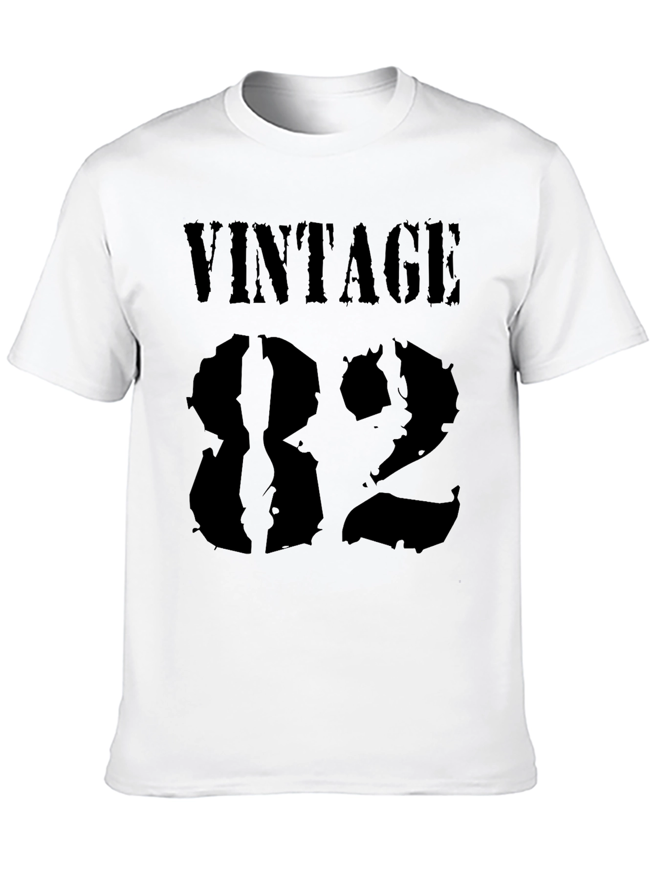 Black Vintage 82 Graphic T-Shirt - Classic Black Tee view 10