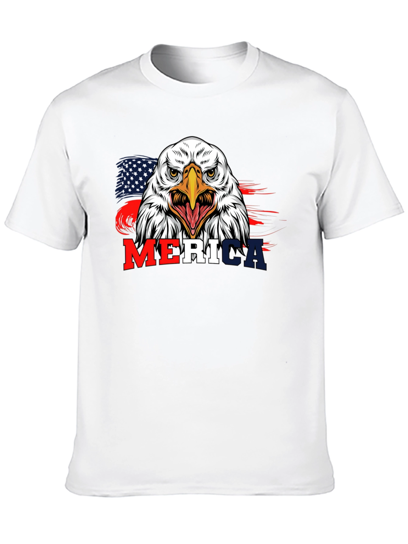 Black Patriotic Eagle 'Merica Graphic T-Shirt view 10