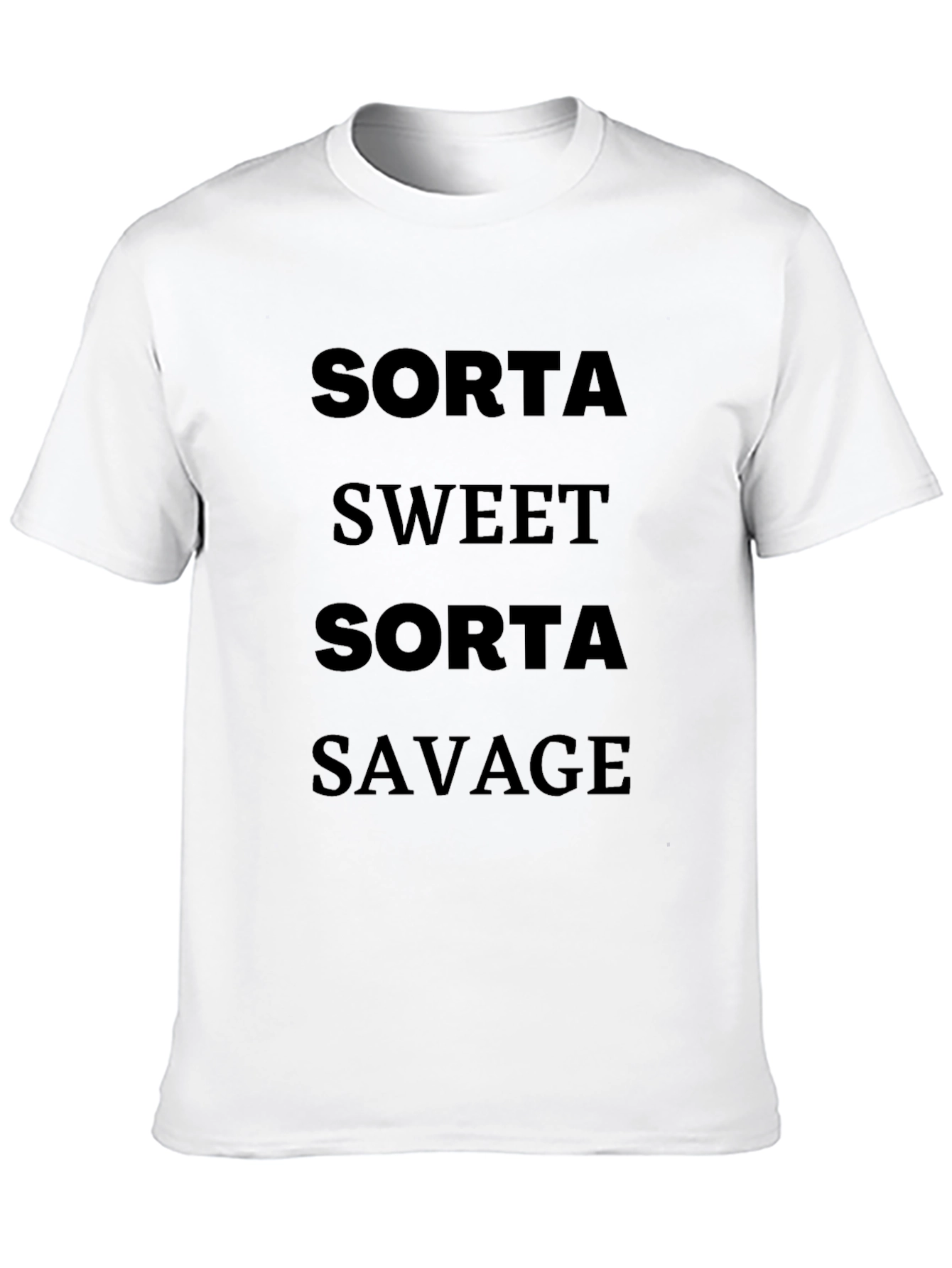 Black Sorta Sweet Sorta Savage Graphic Tee view 10
