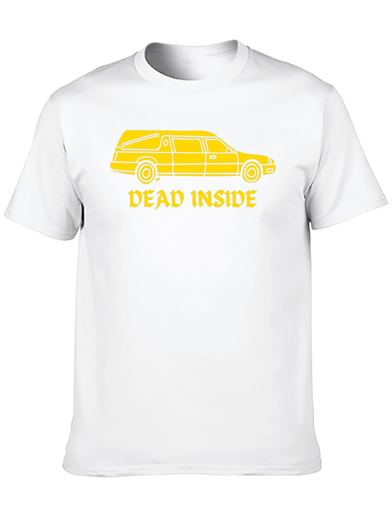 Black Dead Inside Hearse T-Shirt - Dark Humor view 10