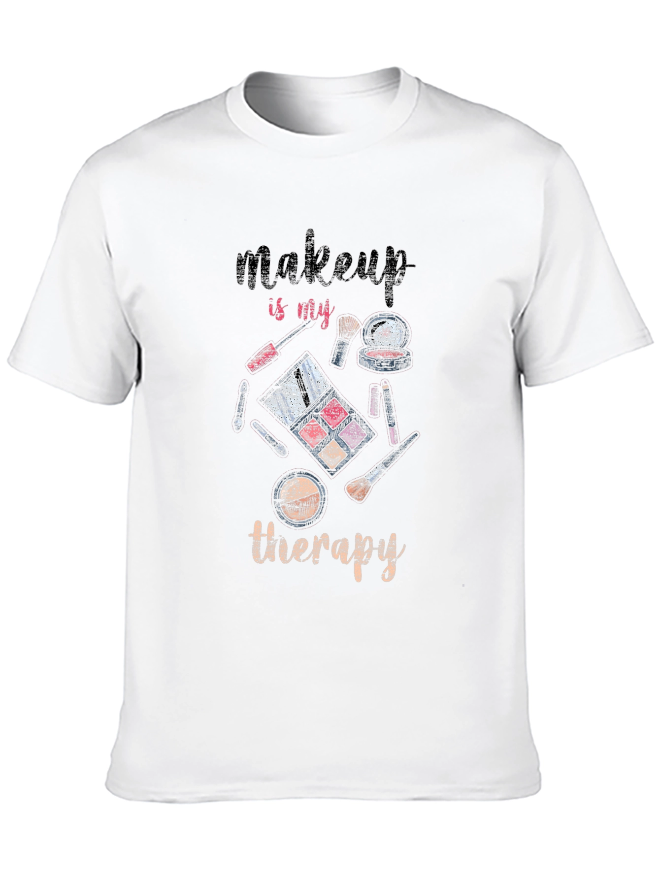 Black Makeup is My Therapy Graphic T-Shirt view 10