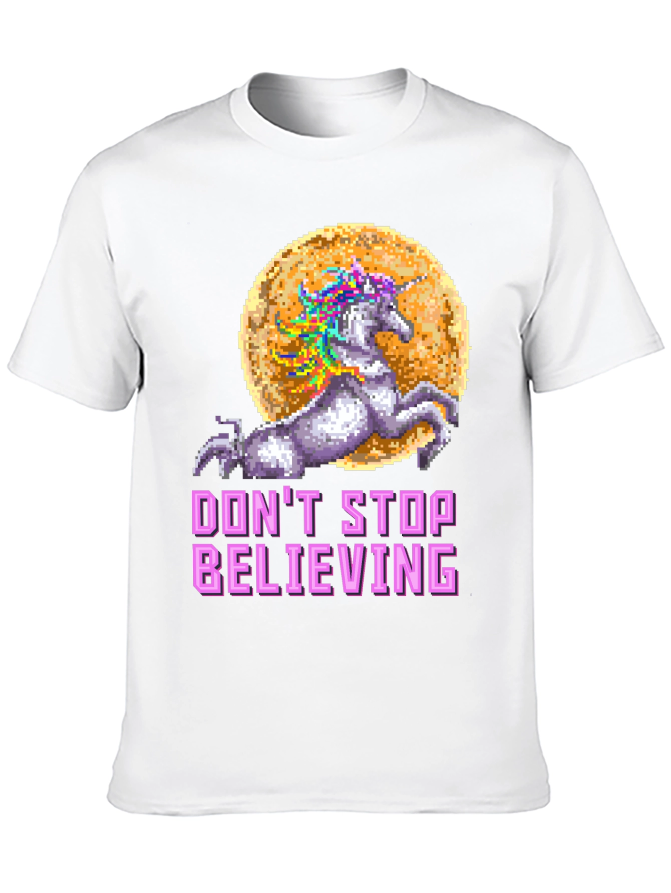 Black Unicorn 'Don't Stop Believing' Graphic T-Shirt view 10