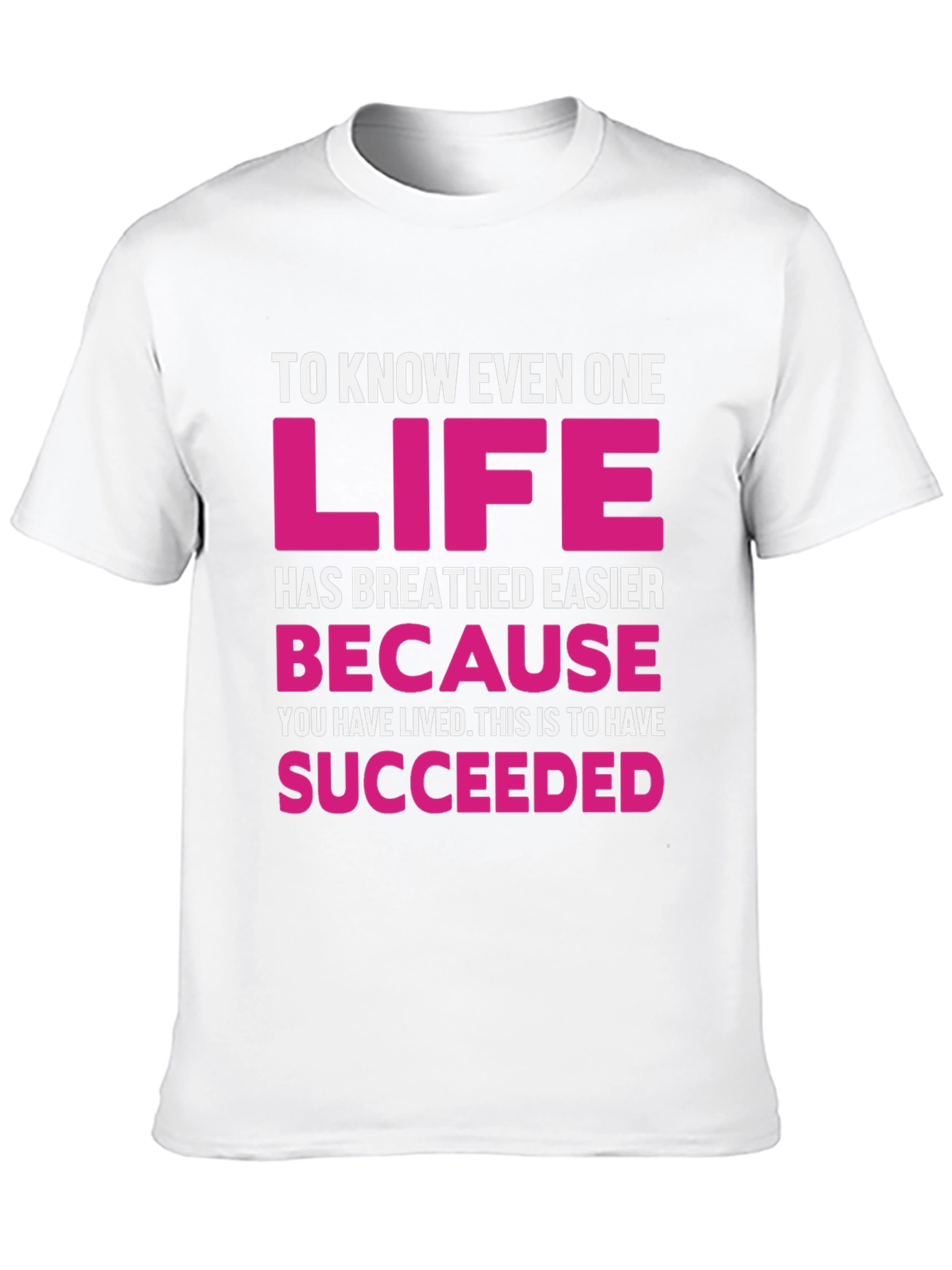 Black Inspirational Graphic Tee - Life Succeeded view 10