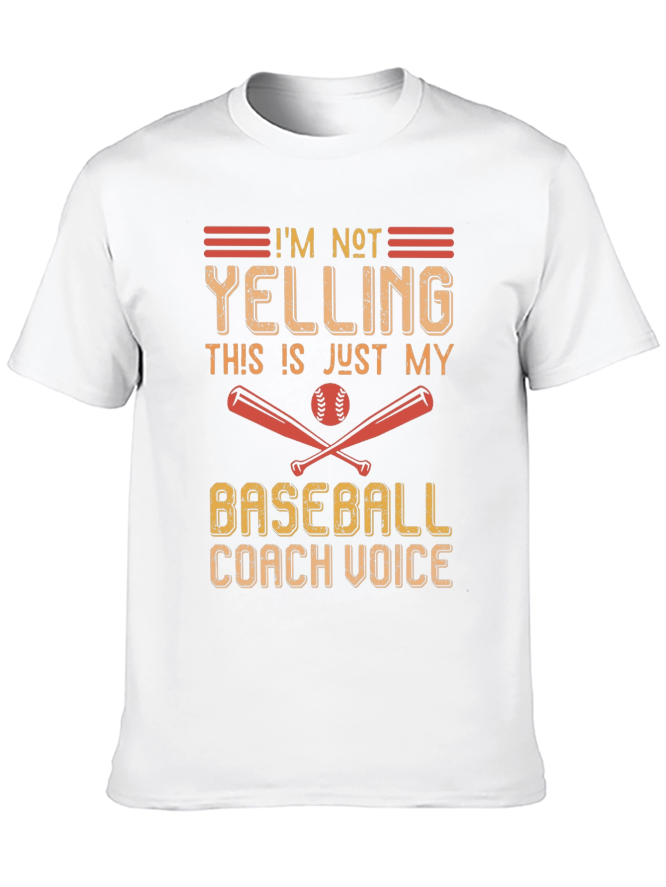 Black Baseball Coach Voice T-Shirt view 10