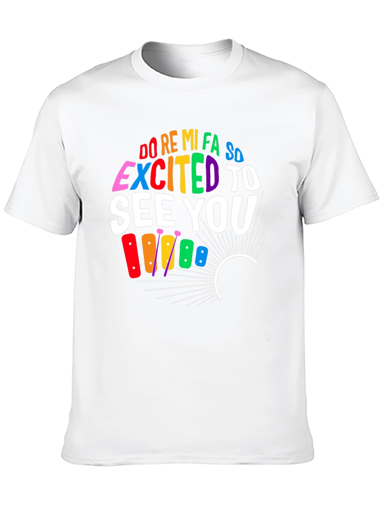 Black Excited To See You Music T-Shirt view 10
