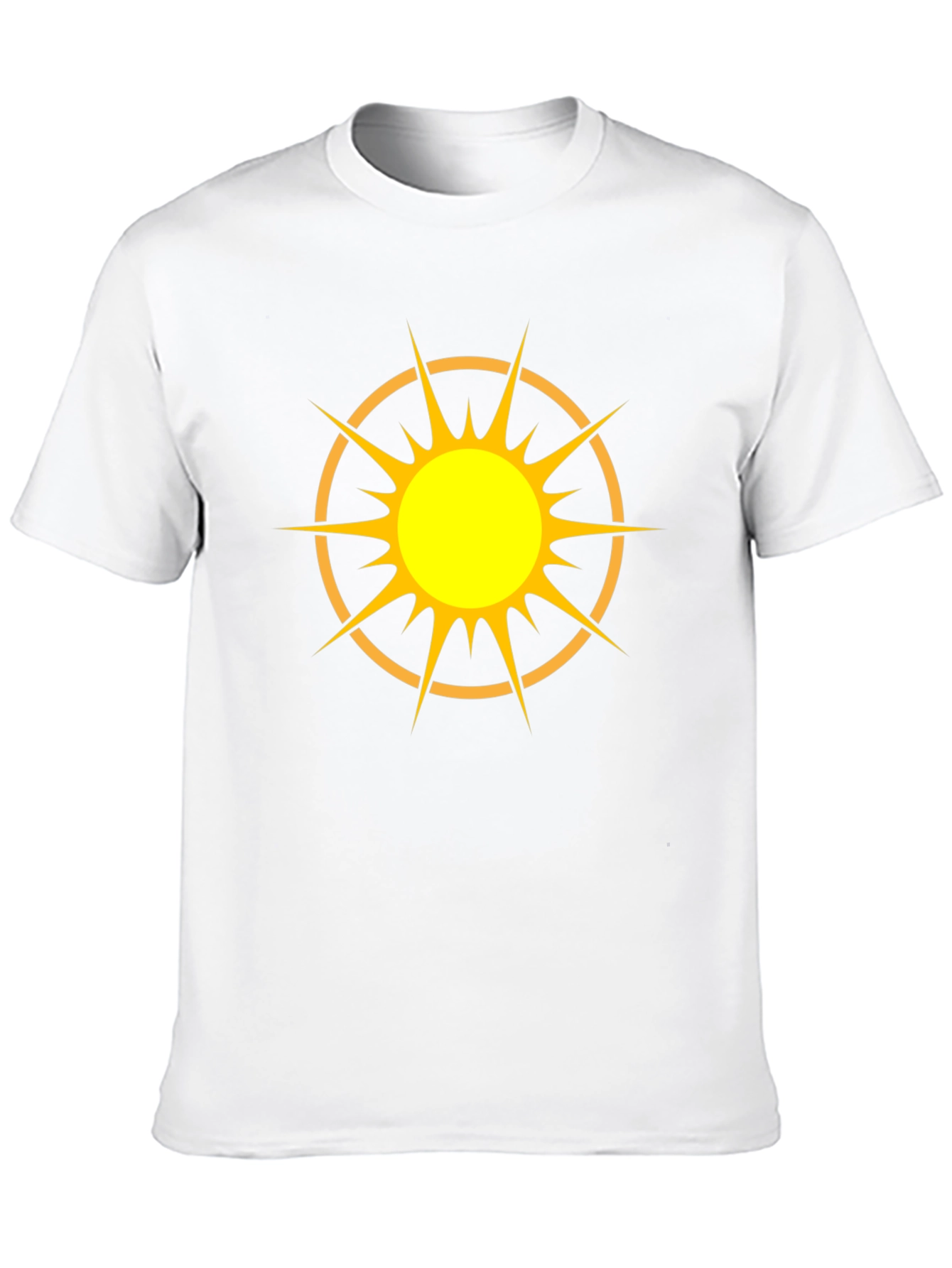 Black Radiant Sun Graphic Tee - Black Cotton Blend view 10