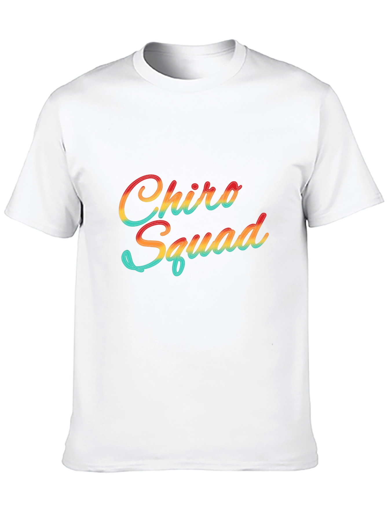 Black Chiro Squad Retro Style Black T-Shirt view 10