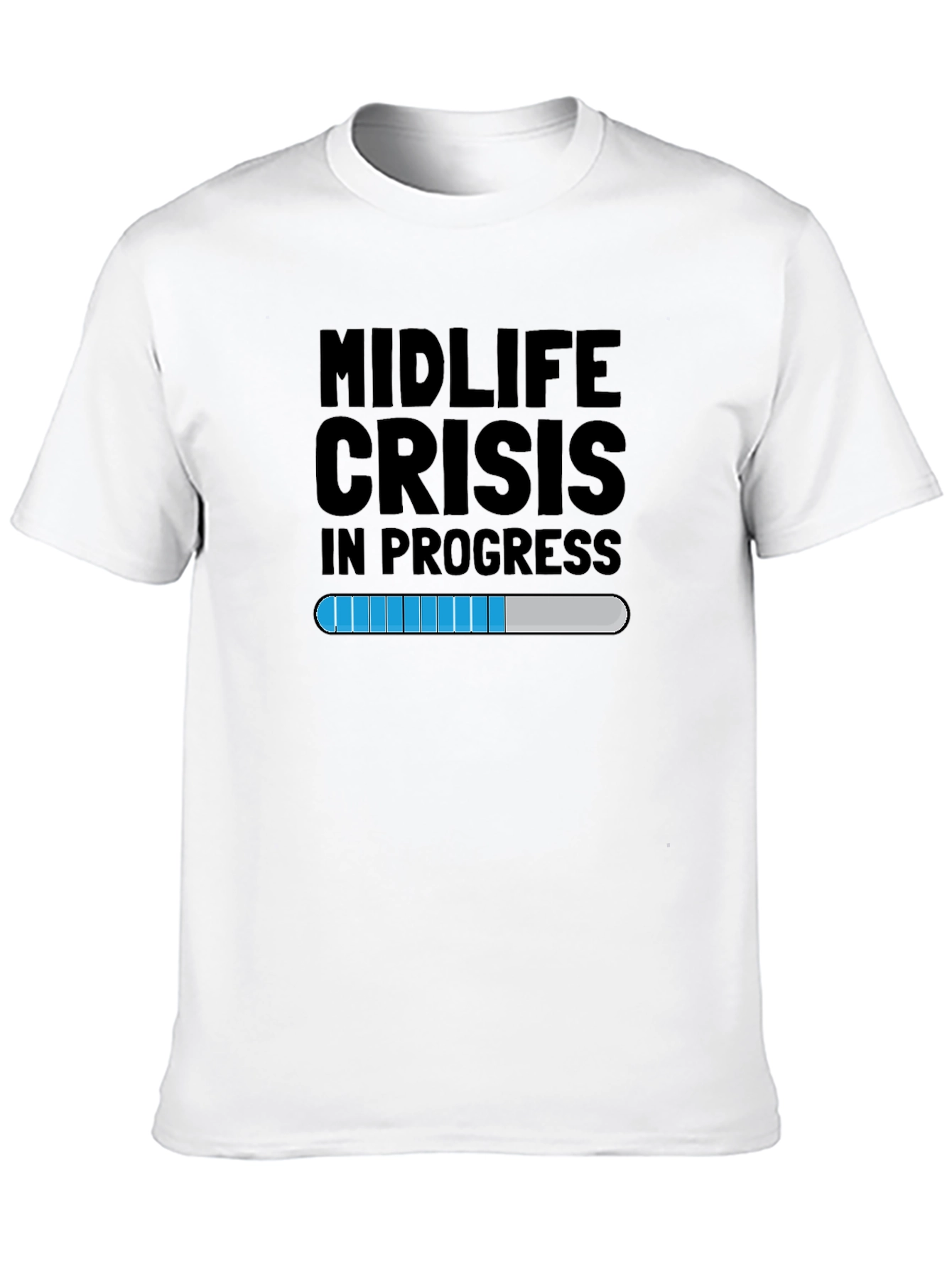 Black Midlife Crisis T-Shirt - Funny Graphic Tee for Men view 10