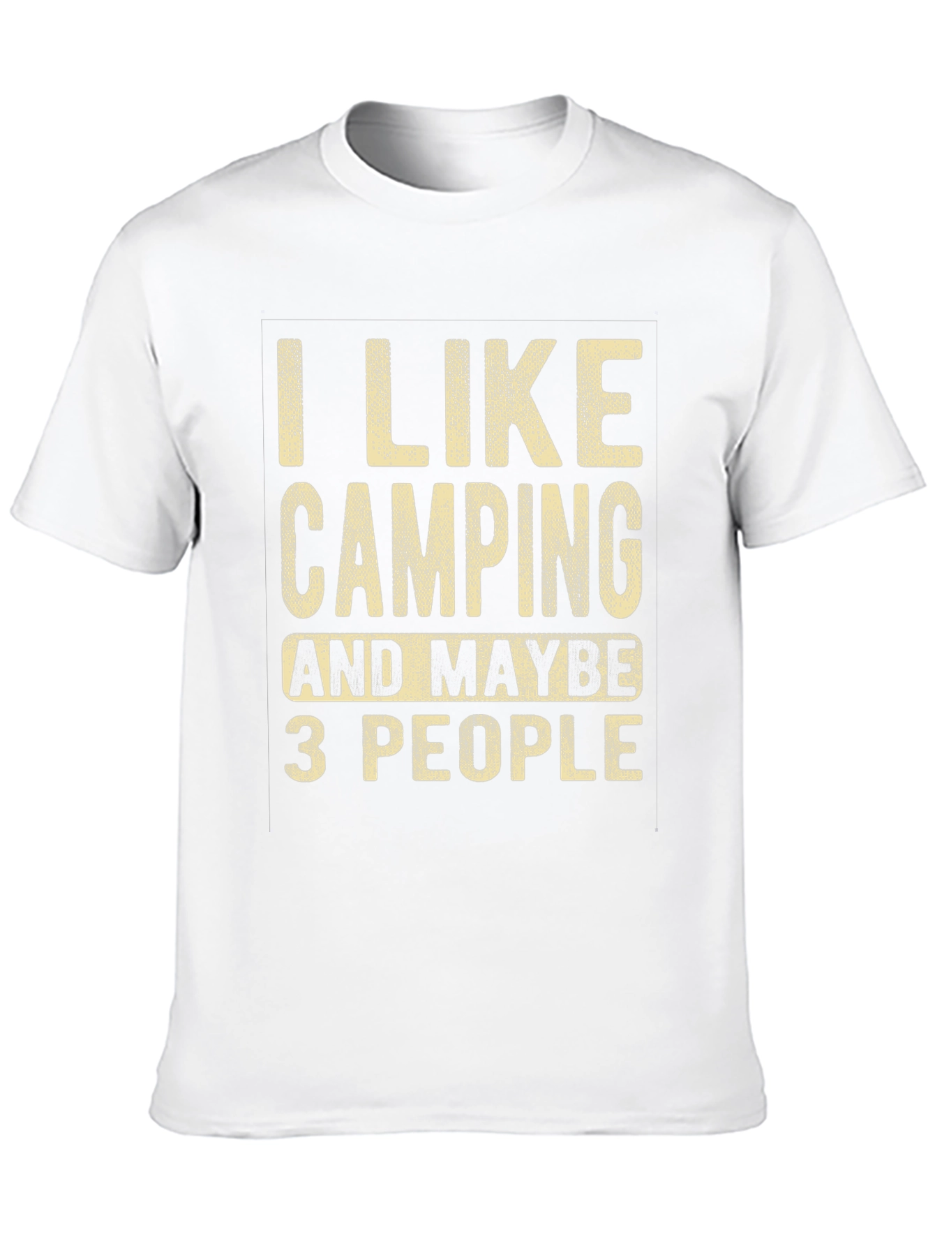 Black I Like Camping T-Shirt - Funny Camping Tee view 10