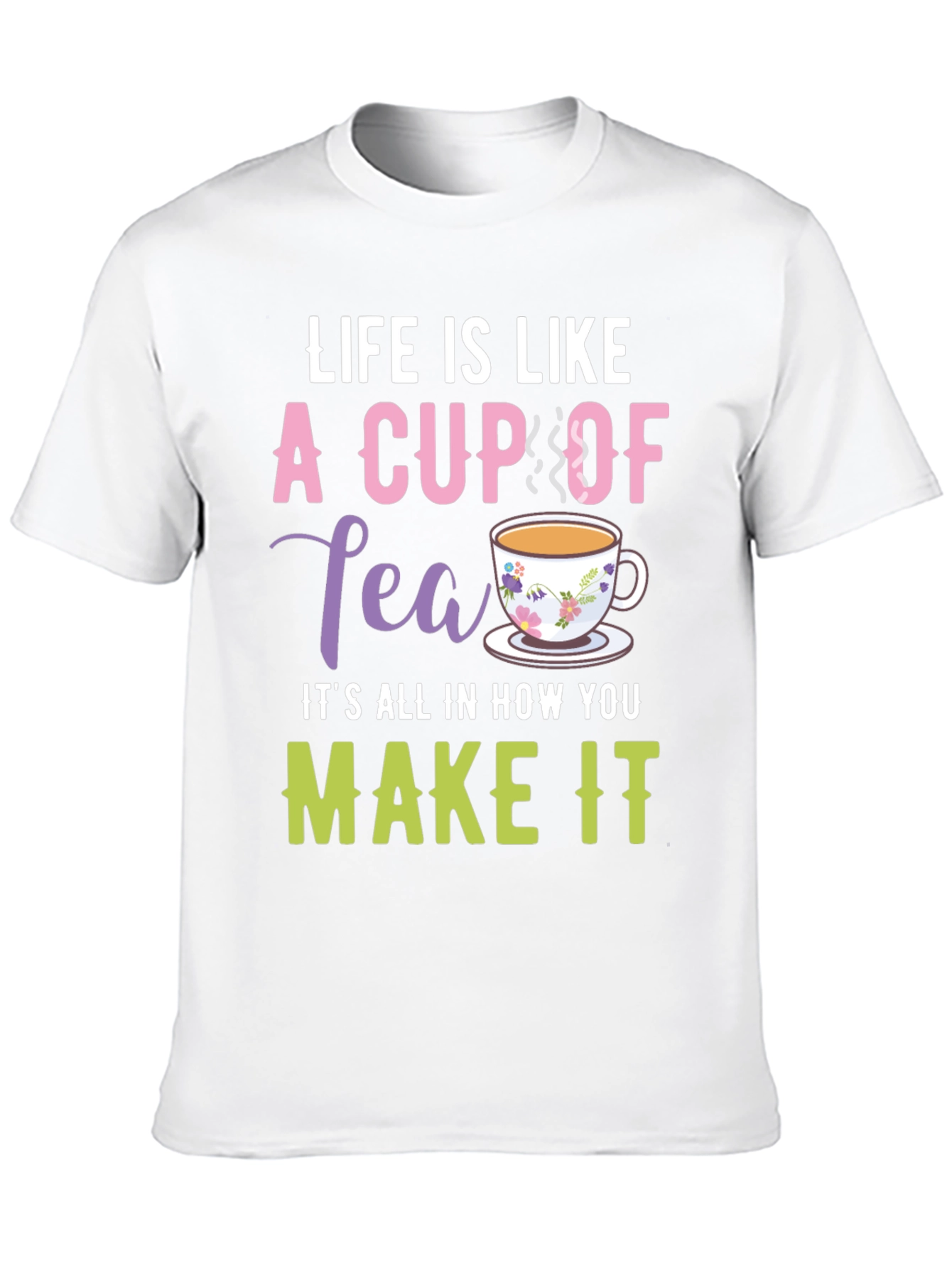 Black Life is Like a Cup of Tea Graphic T-Shirt view 10