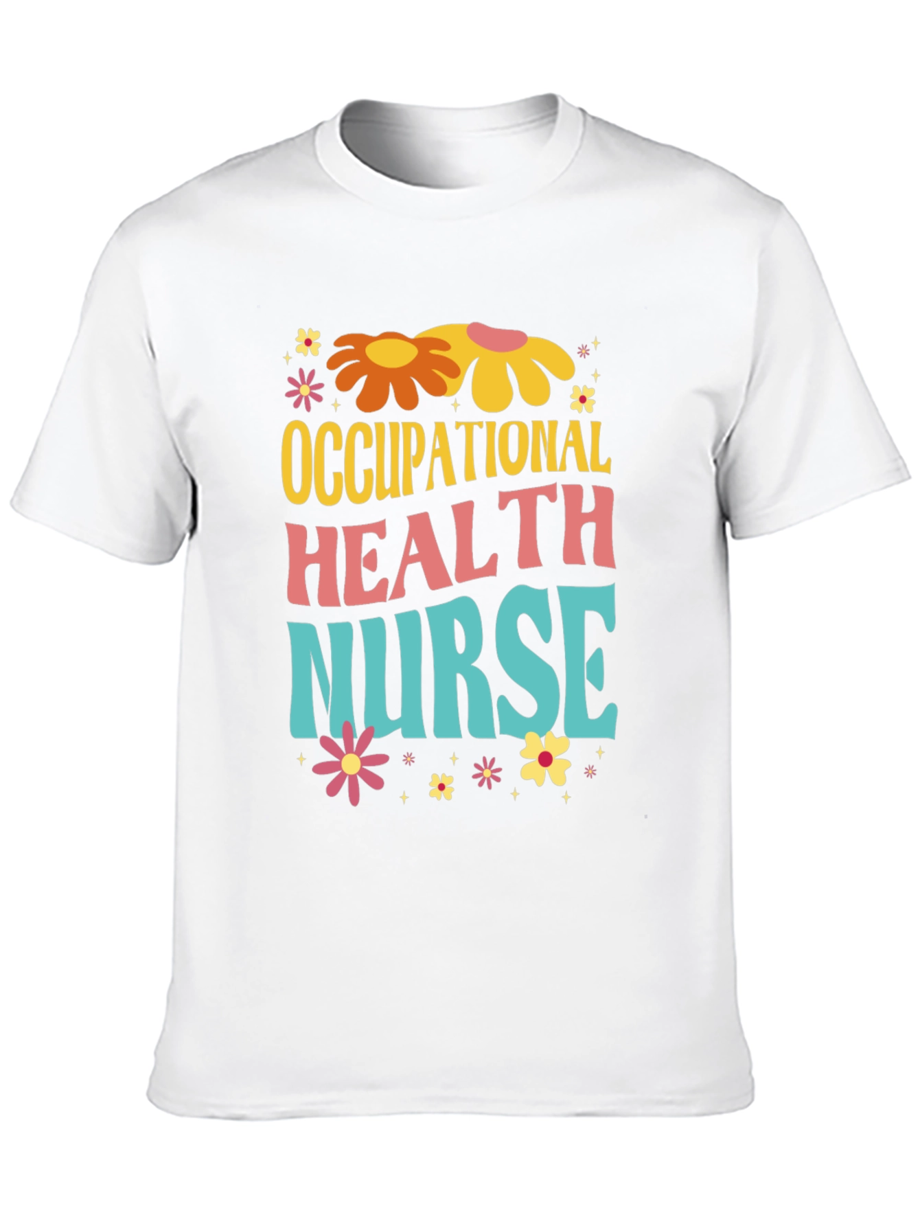 Black Retro Occupational Health Nurse T-Shirt view 10