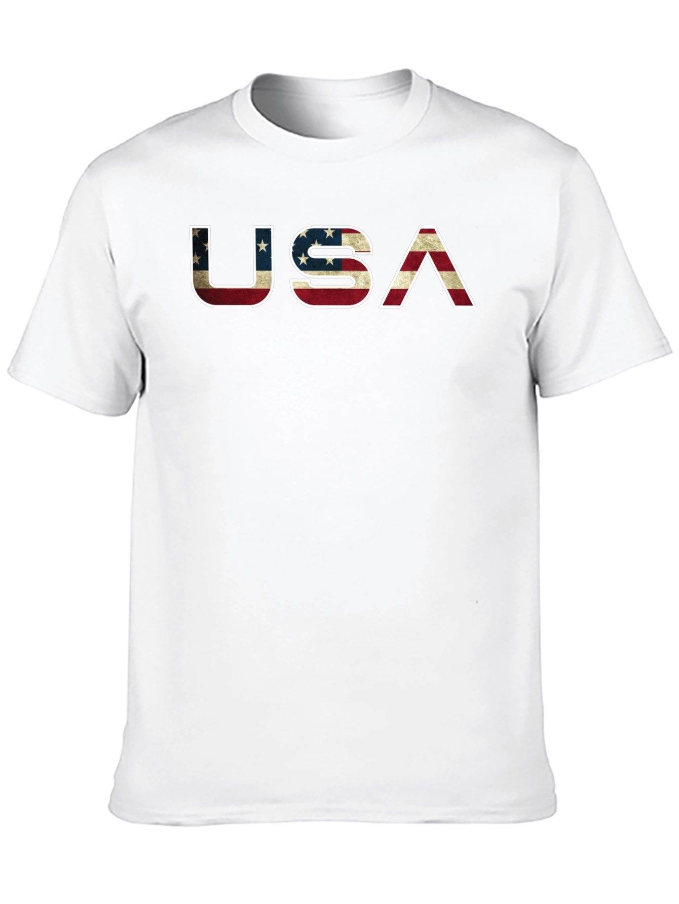 Black USA Flag Graphic T-Shirt Patriotic Tee view 10