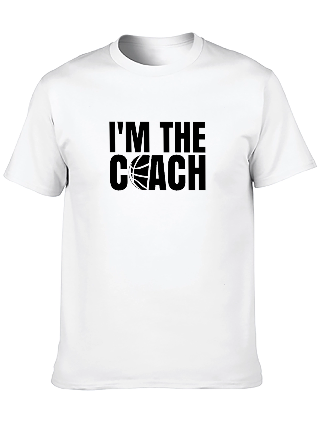 Black I'm The Coach Basketball T-Shirt view 10