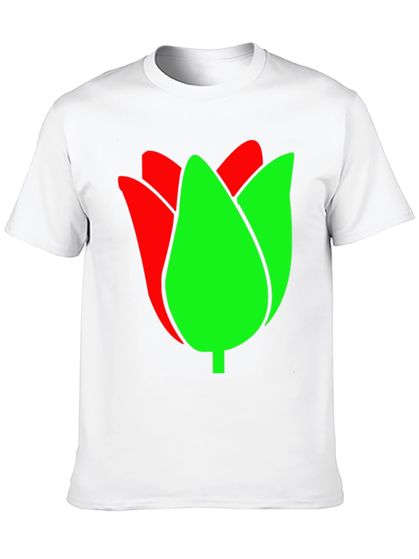 Black Tulip Graphic Tee - Black Cotton Blend view 10