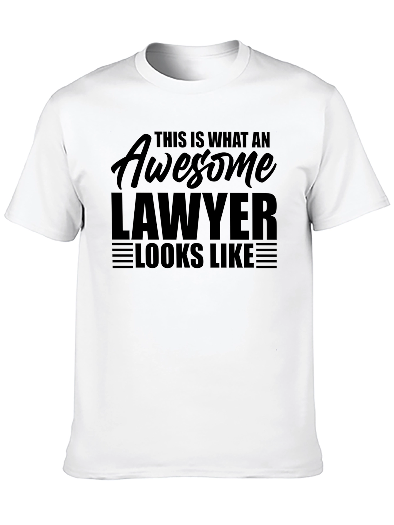 Black Awesome Lawyer T-Shirt - This Is What An Awesome Lawyer Looks Like view 10