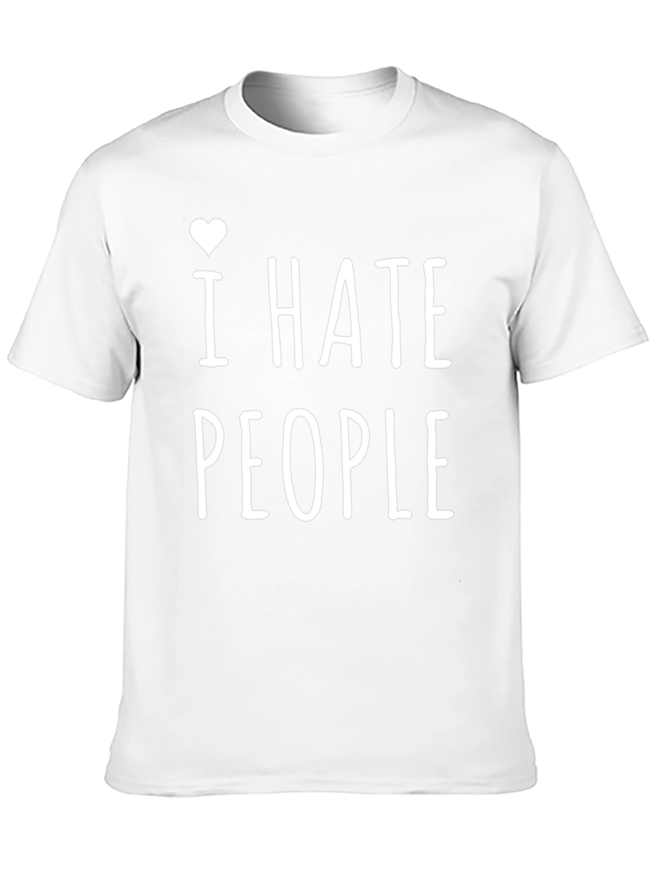 Black I Heart Hate People T-Shirt view 10