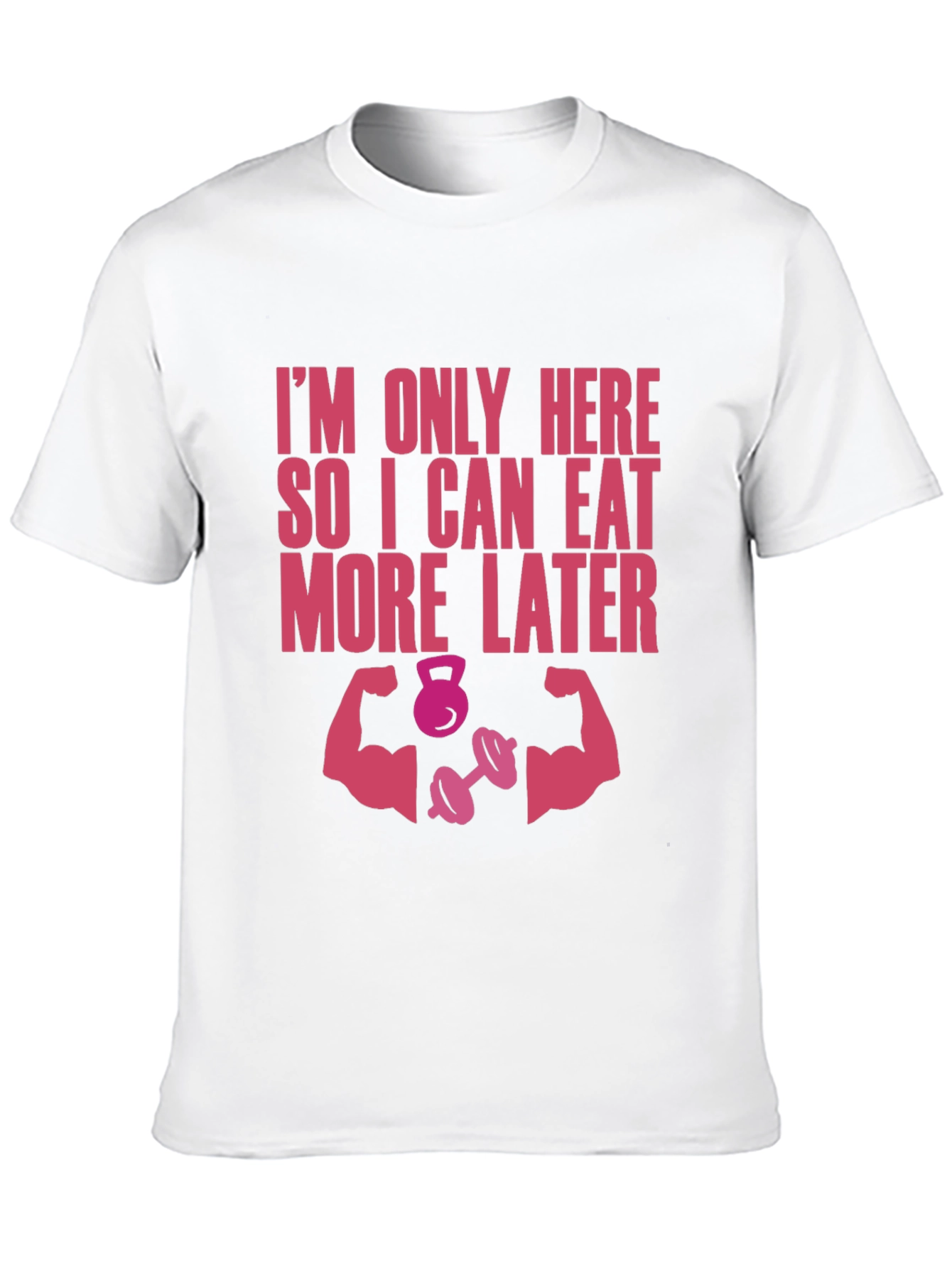 Black Funny Workout T-Shirt - Eat More Later Gym Tee view 10