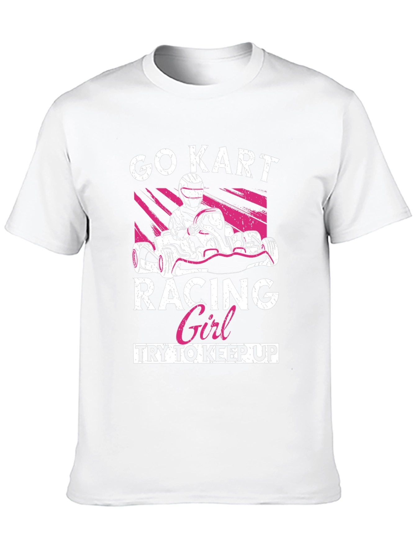 Black Go Kart Racing Girl T-Shirt view 10