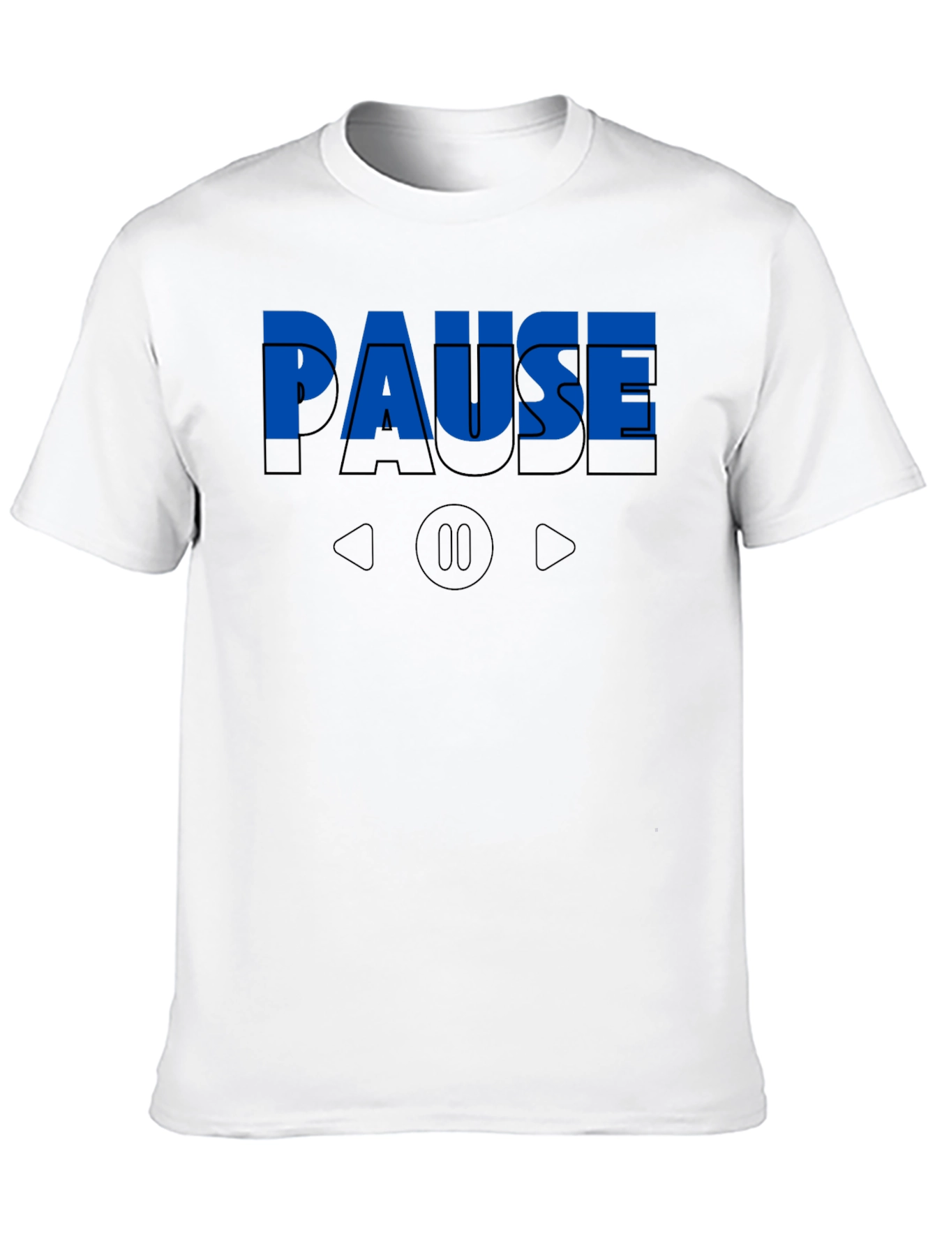 Black Pause T-Shirt - Relax & Unwind view 10
