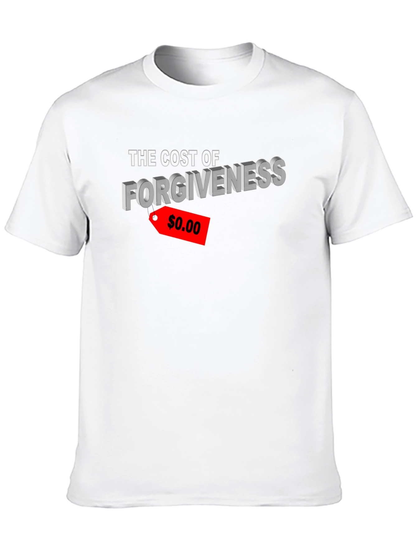 Black Forgiveness Cost Graphic T-Shirt view 10