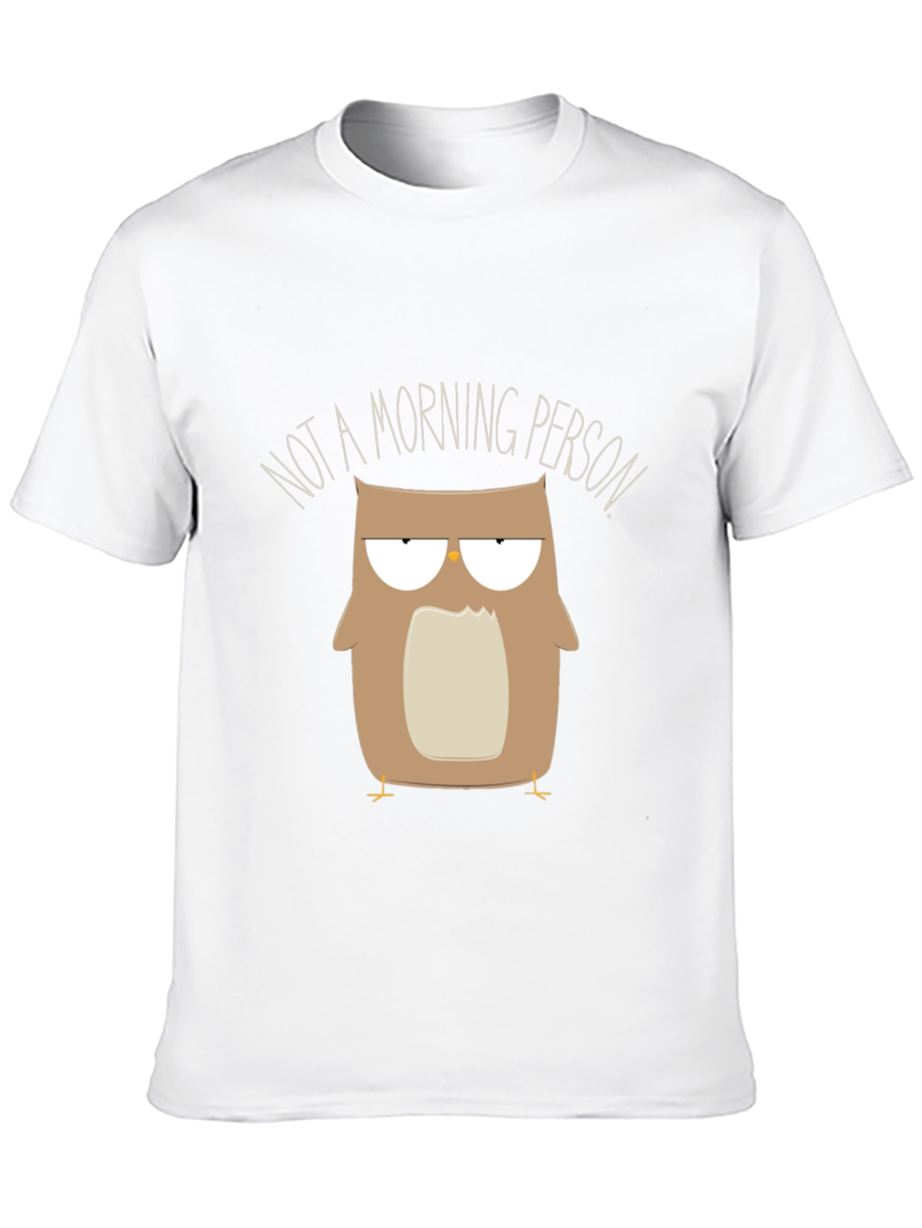 Black Funny Owl Graphic Tee - Not a Morning Person view 10