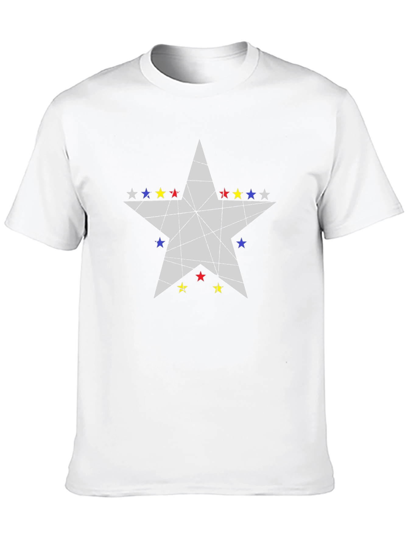 Black Star Graphic Men's Black T-Shirt view 10