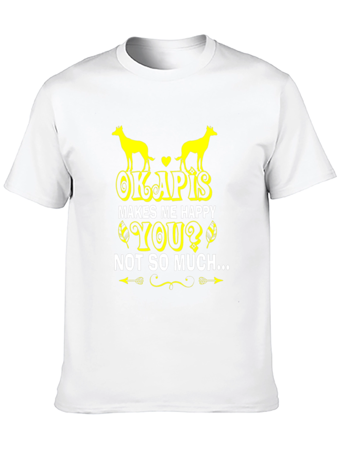 Black Funny Okapis Lover T-Shirt view 10