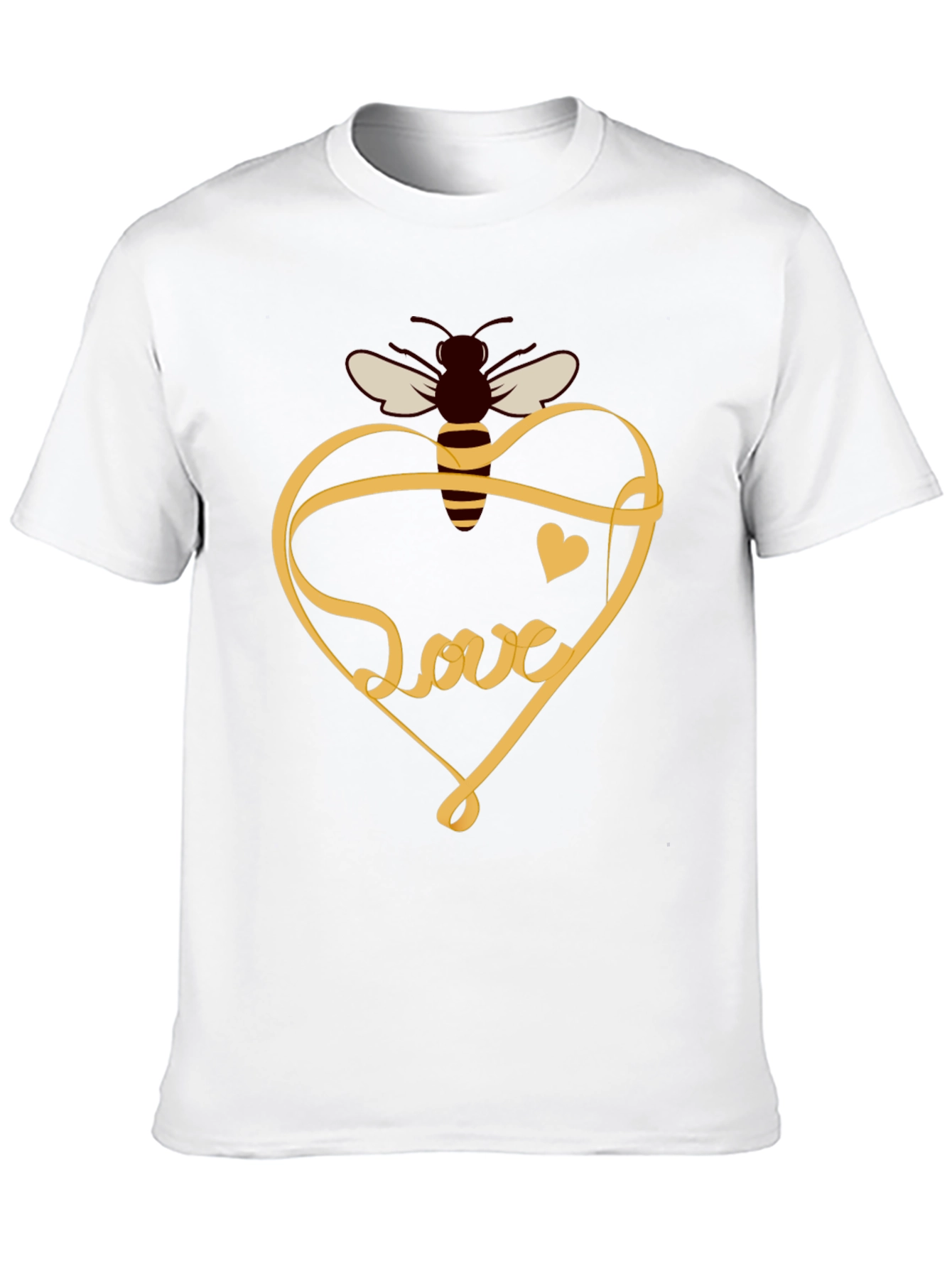 Black Bee Love T-Shirt: Sweet Heart Design view 10